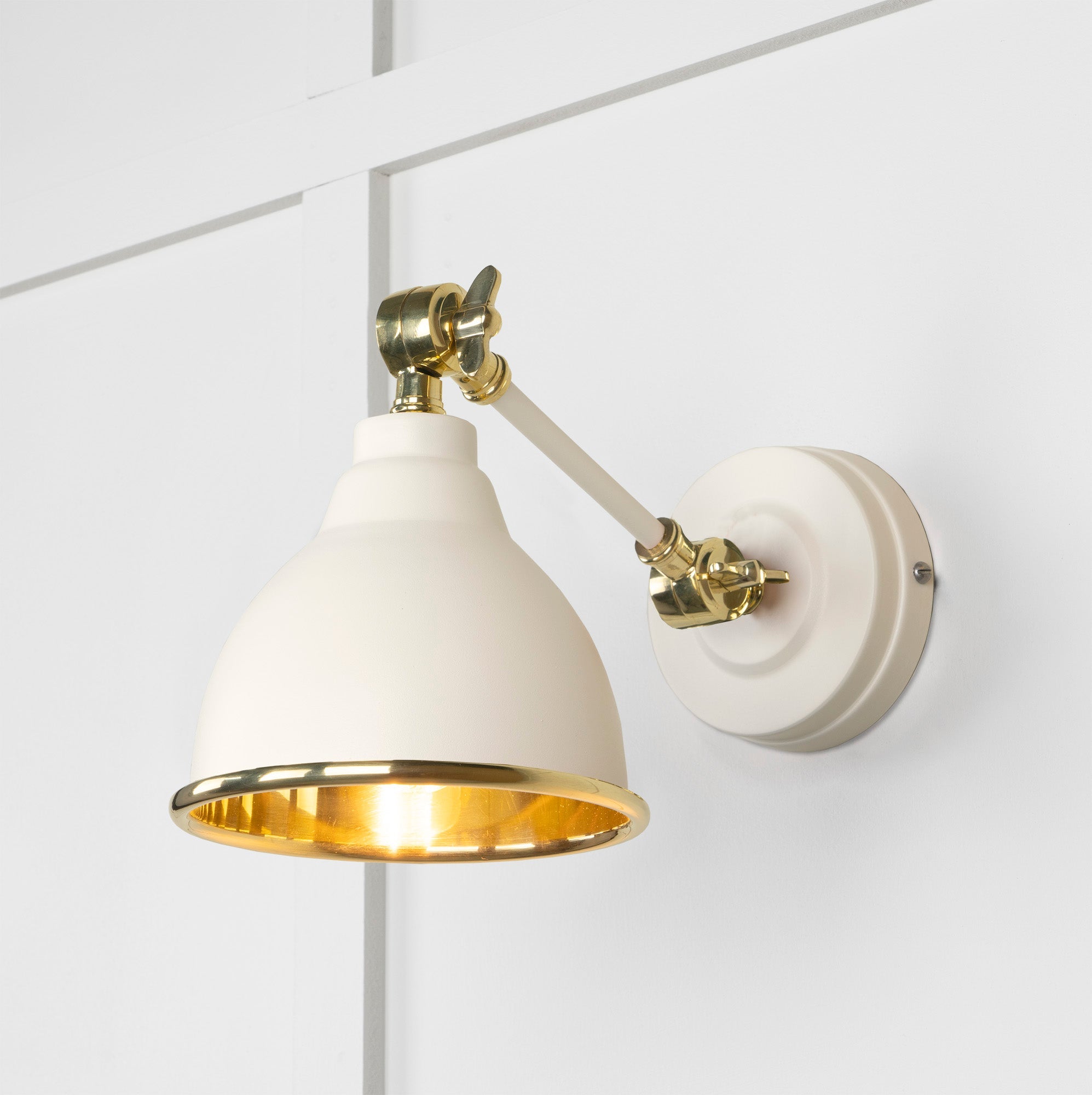 Smooth Brass Brindley Wall Light | Smooth Brass Teasel - From the Anvil - EB London