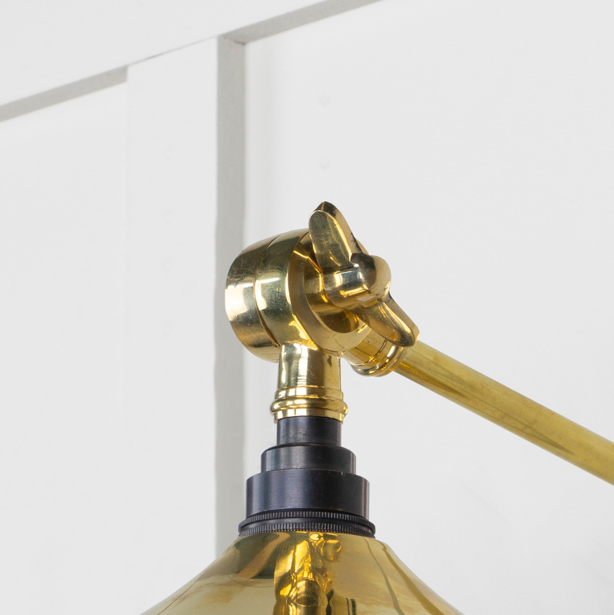 Smooth Brass Flora Wall Light | Bare - From the Anvil - EB London