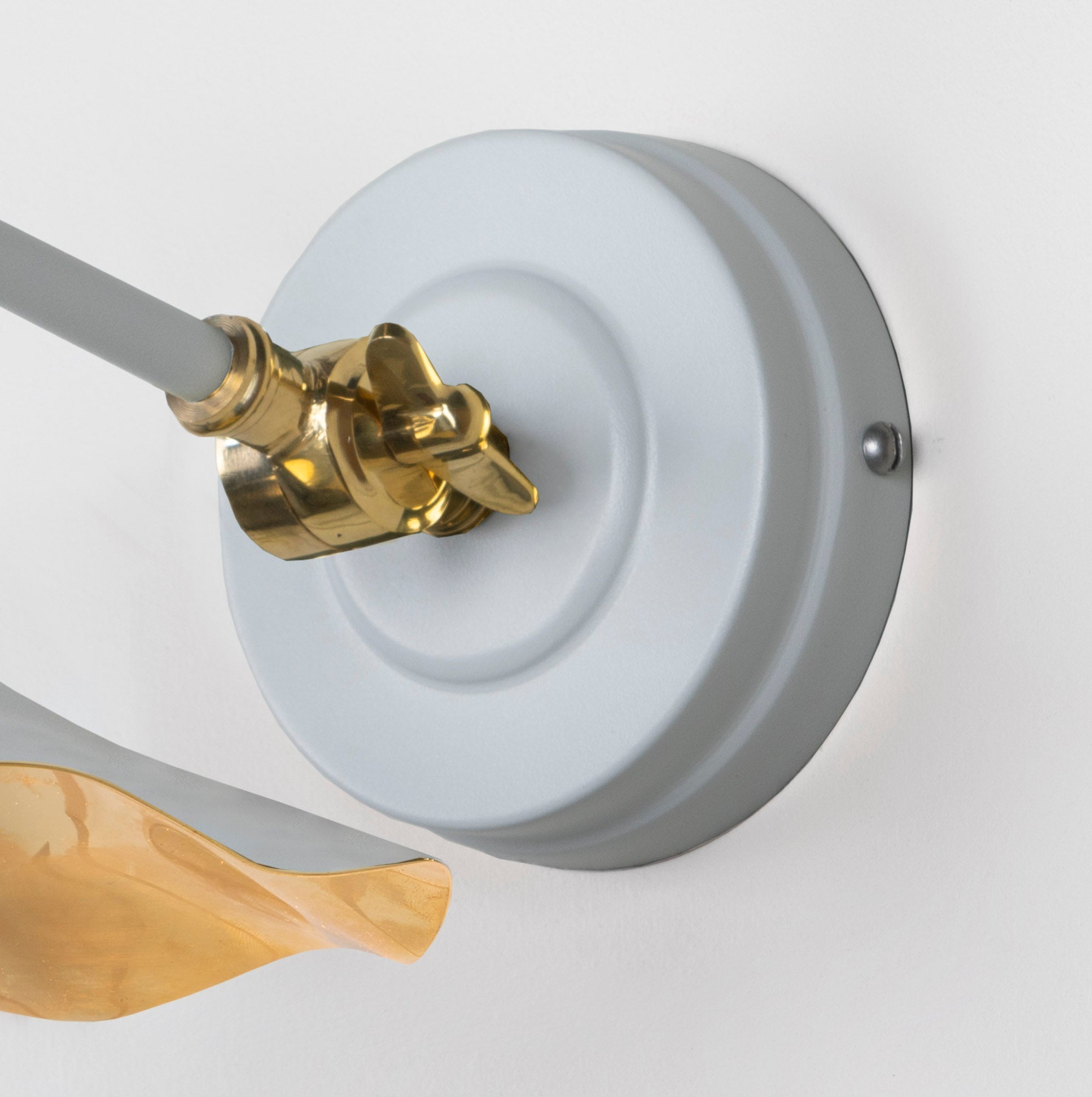 Smooth Brass Flora Wall Light | Birch - From the Anvil - EB London