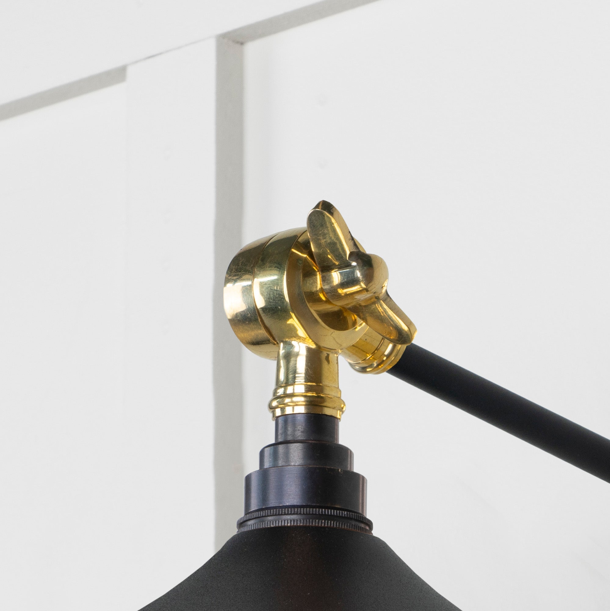 Smooth Brass Flora Wall Light | Elan Black - From The Anvil - EB London