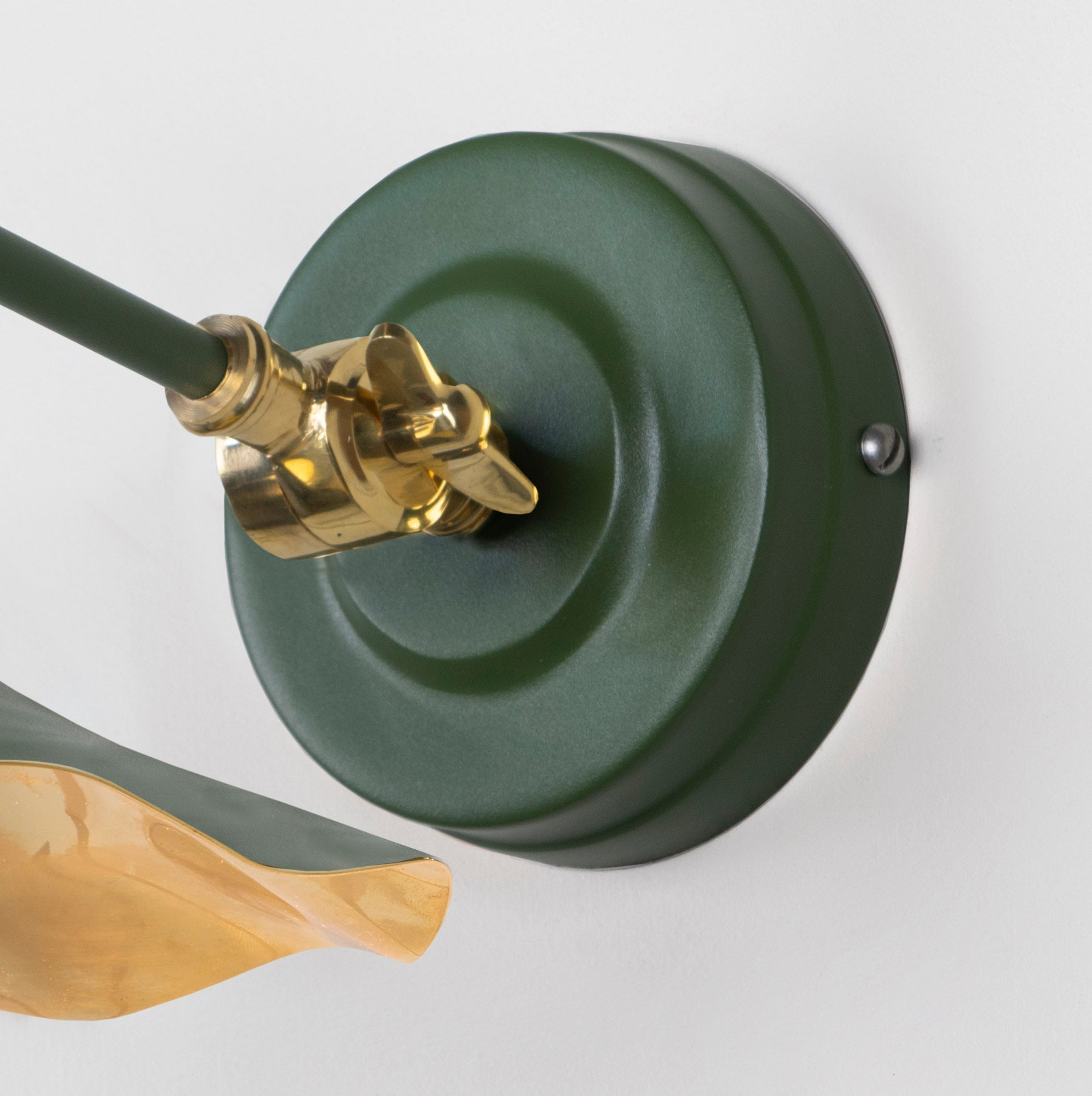 Smooth Brass Flora Wall Light | Heath - From The Anvil - EB London