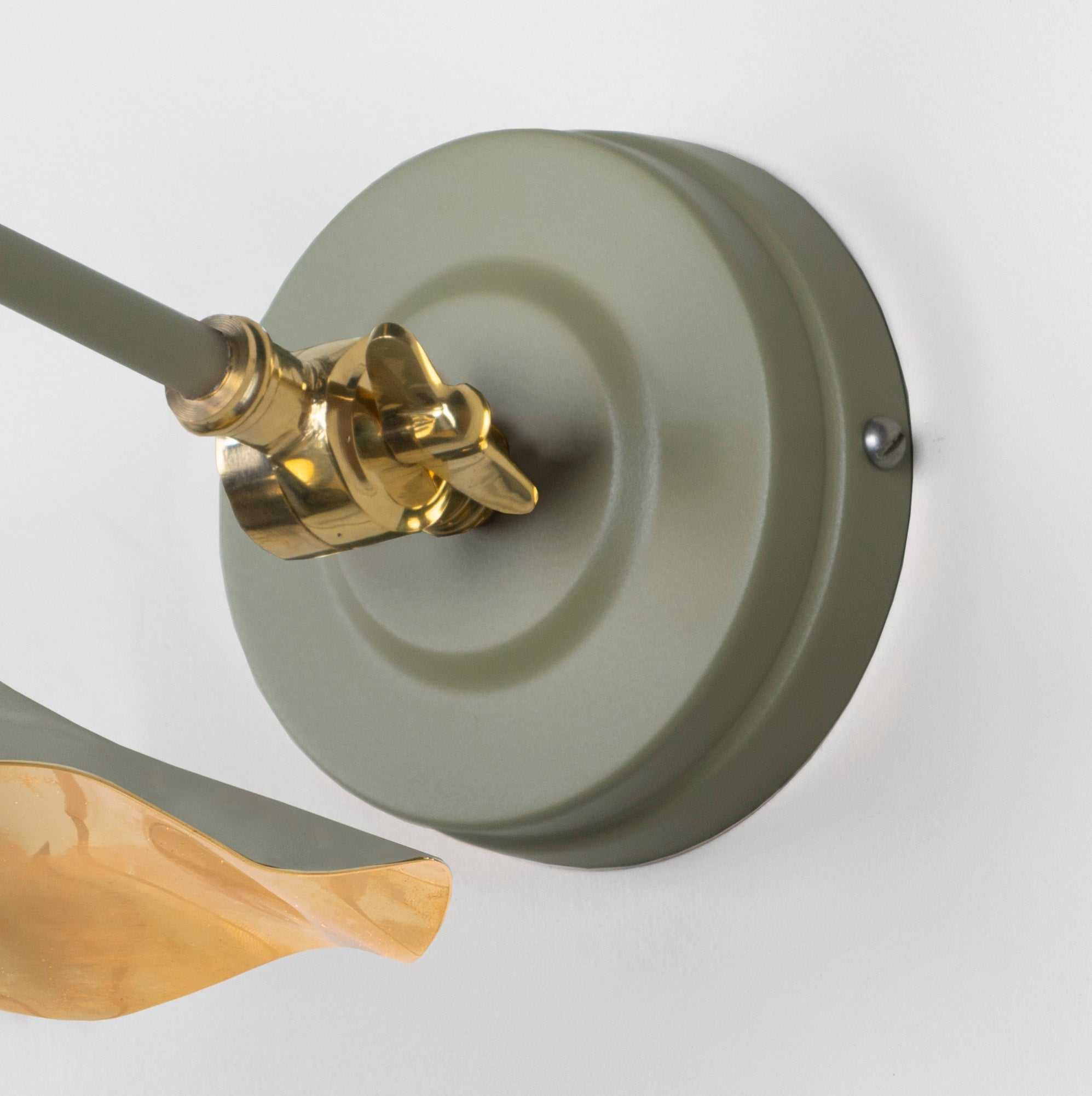 Smooth Brass Flora Wall Light | Tump - From The Anvil - EB London