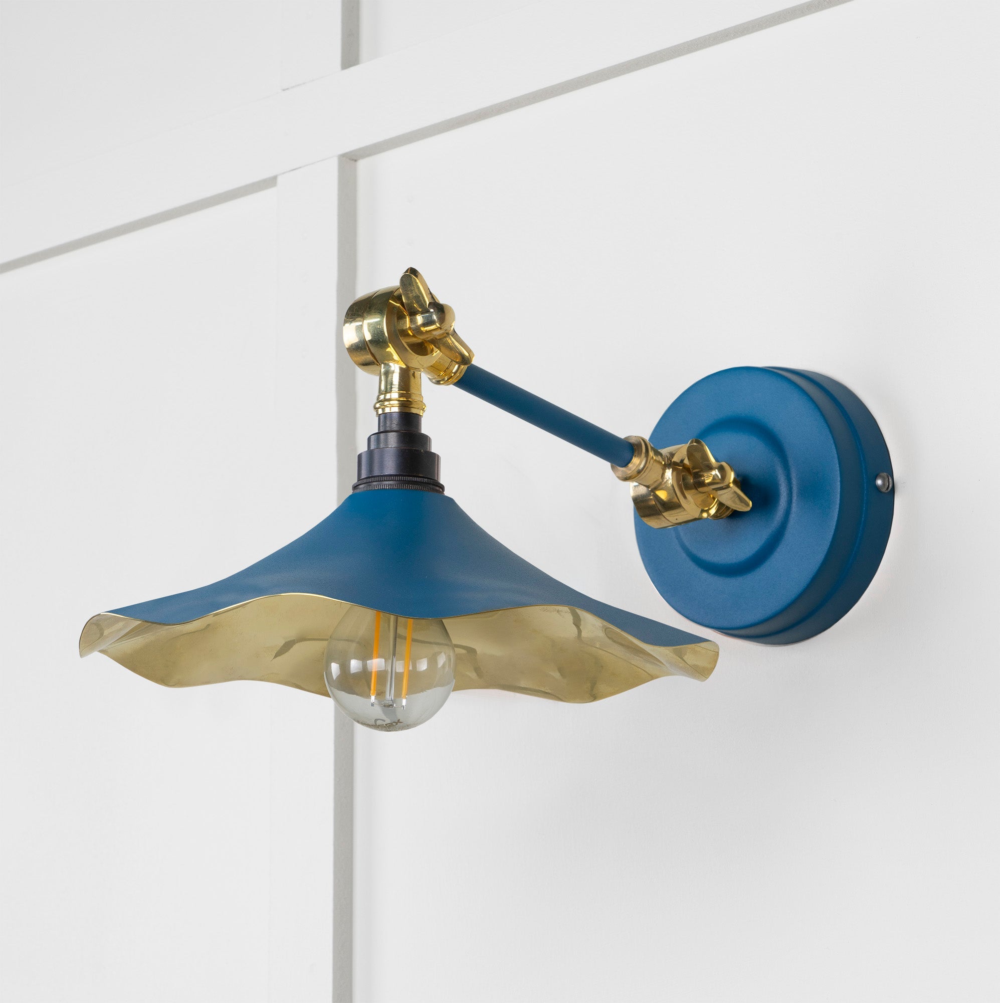 Smooth Brass Flora Wall Light | Upstream - From The Anvil - EB London