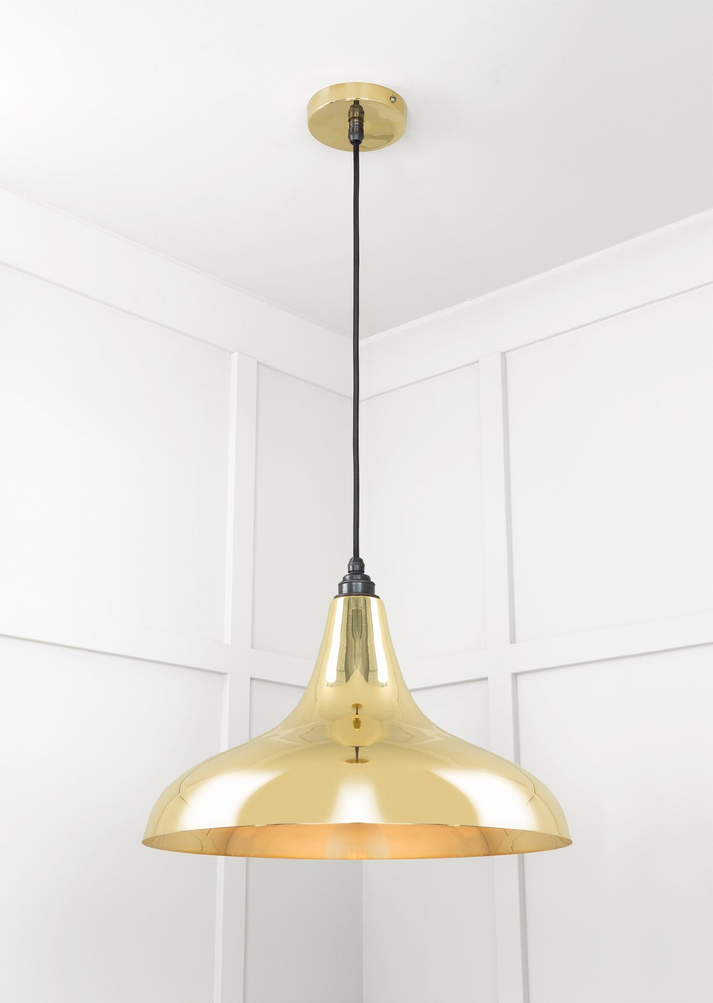Smooth Brass Frankley Pendant | Bare - From The Anvil - EB London