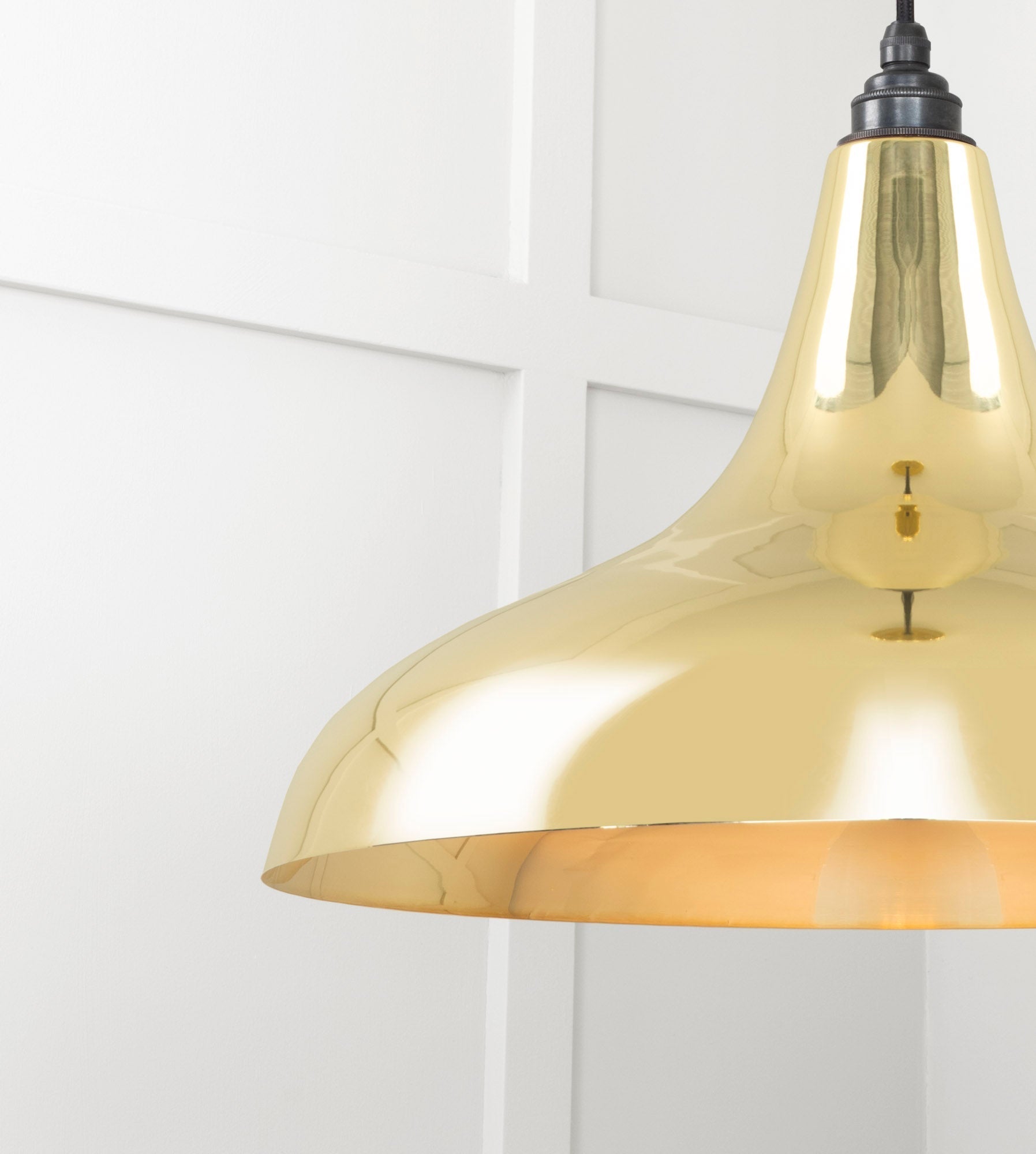 Smooth Brass Frankley Pendant | Bare - From The Anvil - EB London