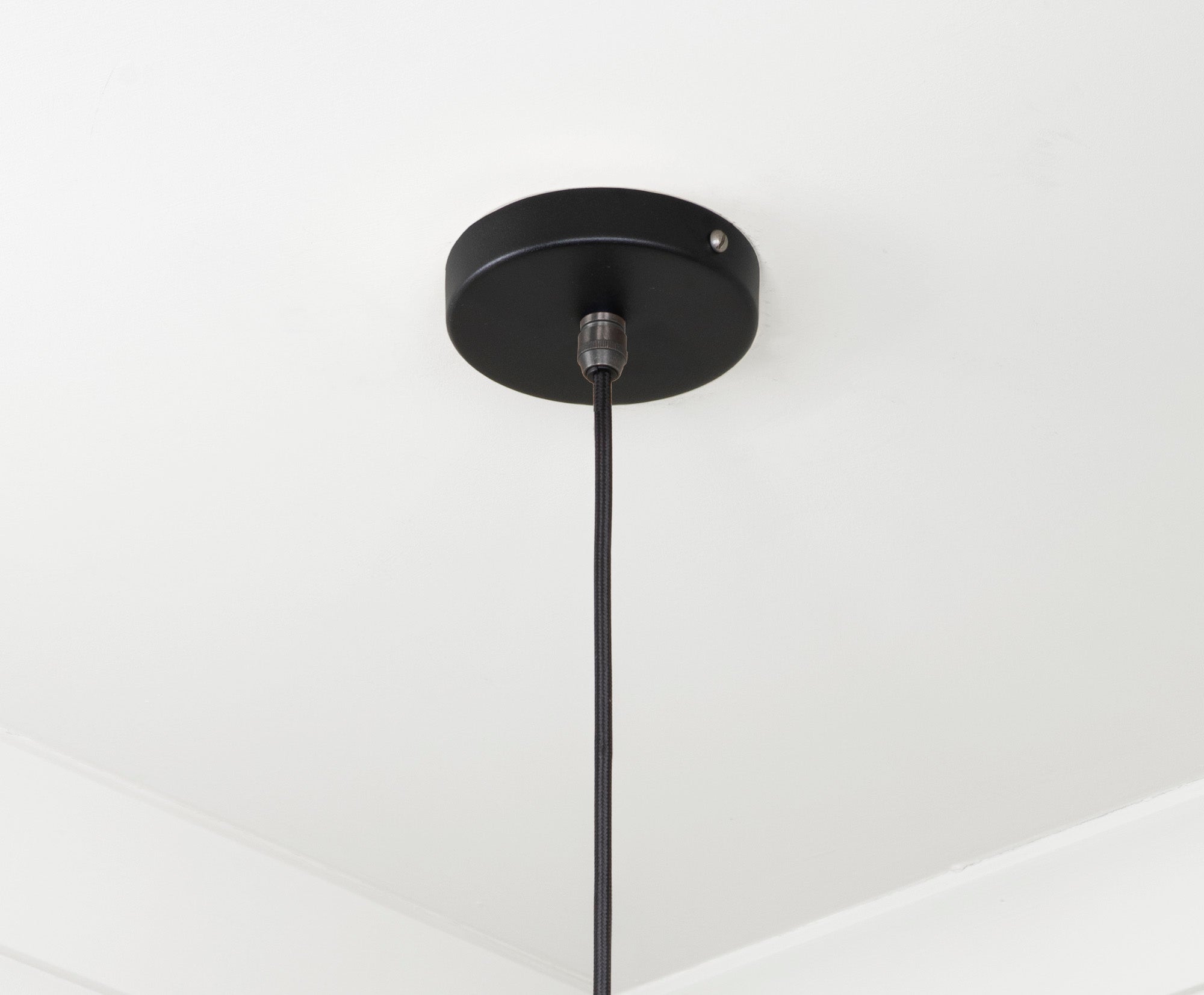 Smooth Brass Frankley Pendant | Elan Black - From The Anvil - EB London