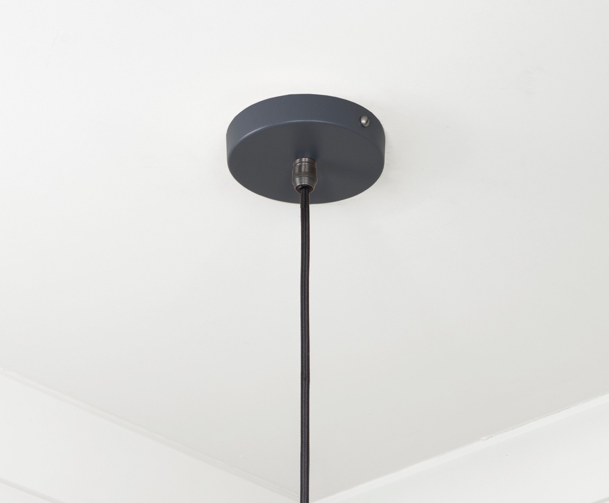 Smooth Brass Frankley Pendant | Slate - From The Anvil - EB London