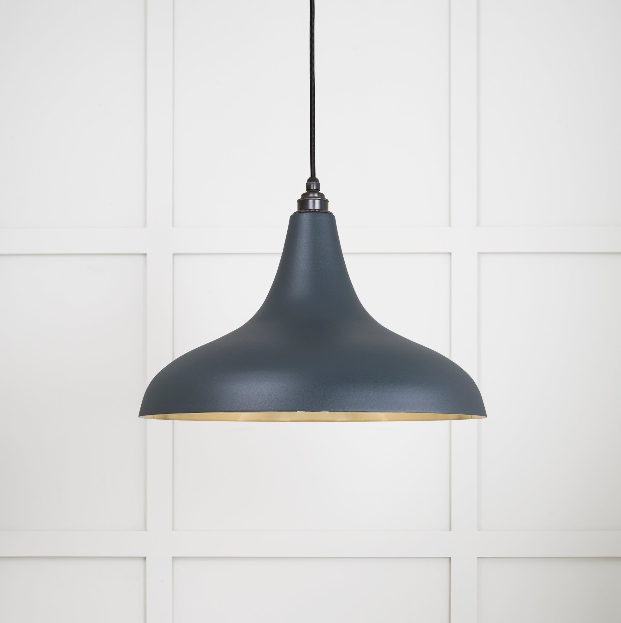 Smooth Brass Frankley Pendant | Soot - From The Anvil - EB London