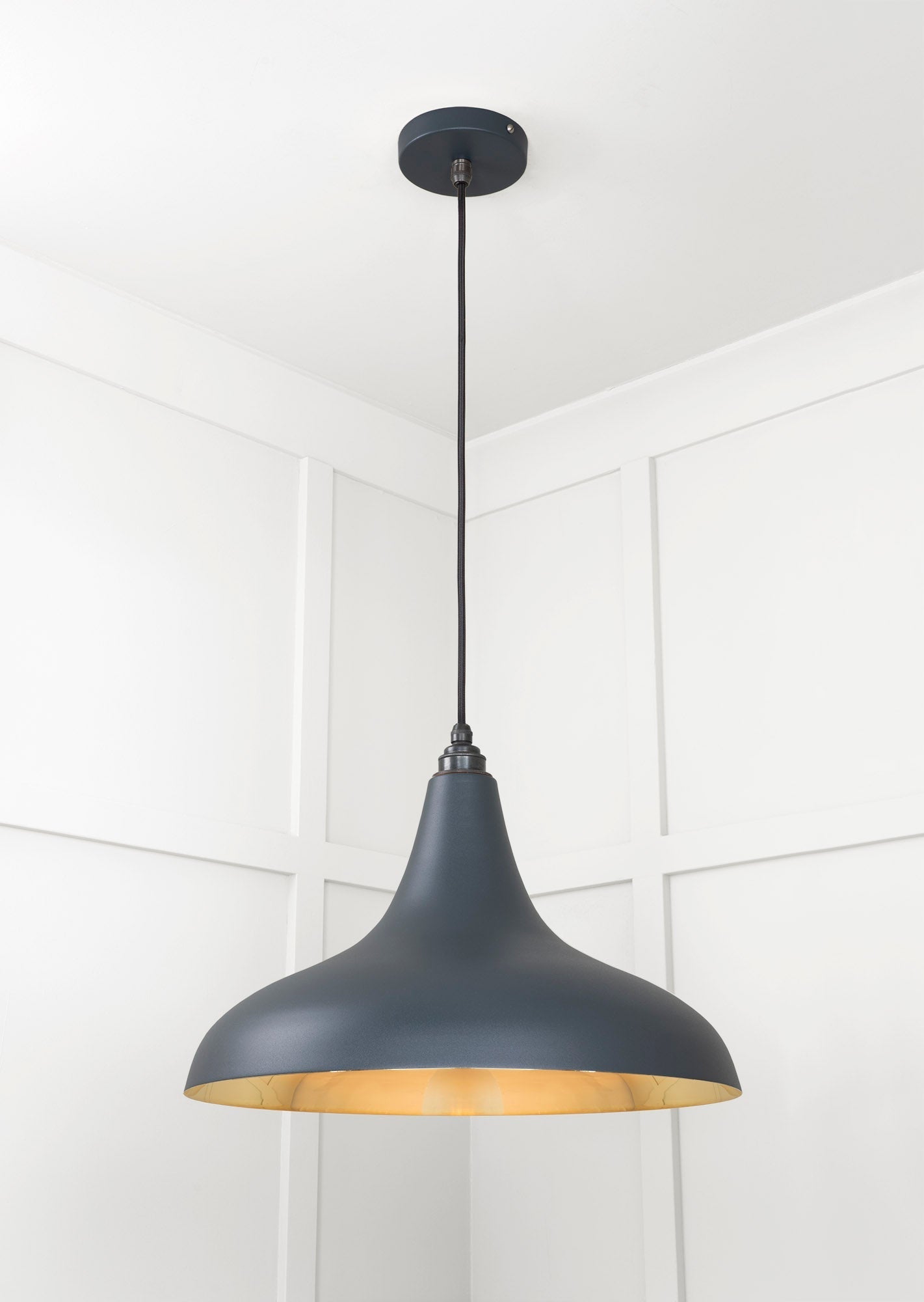 Smooth Brass Frankley Pendant | Soot - From The Anvil - EB London