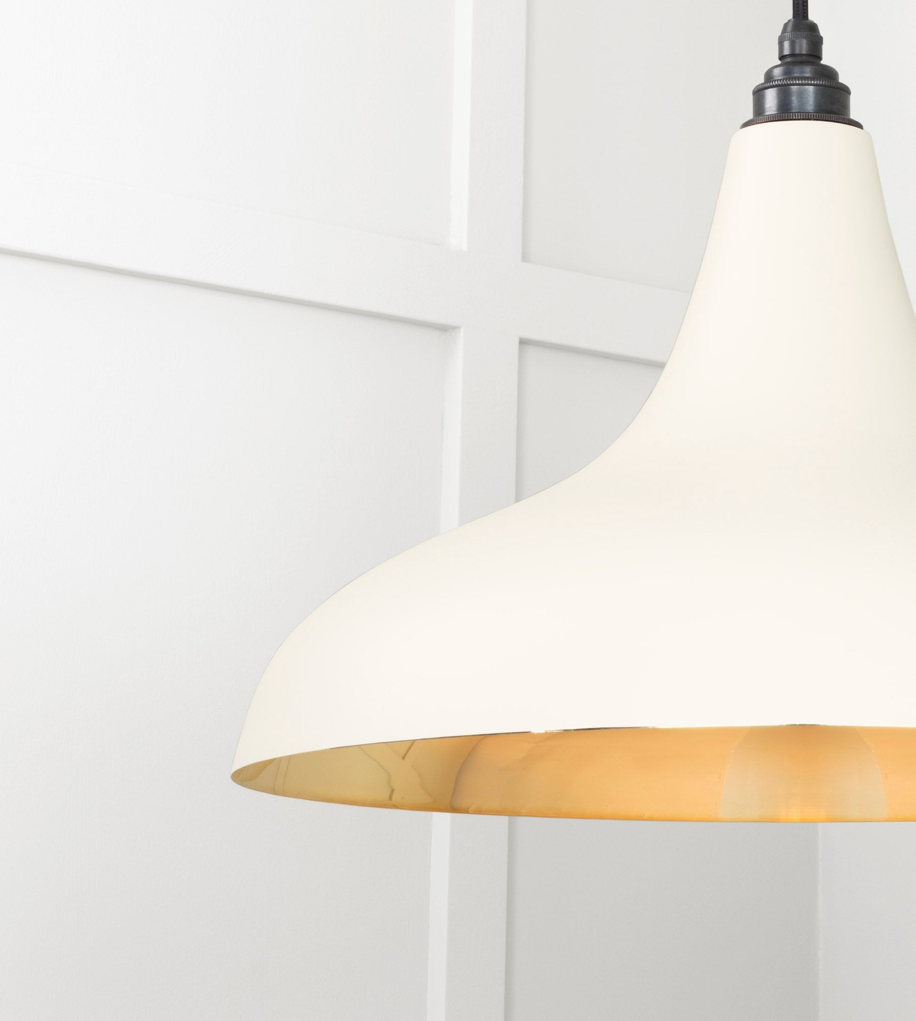 Smooth Brass Frankley Pendant | Teasel - From The Anvil - EB London
