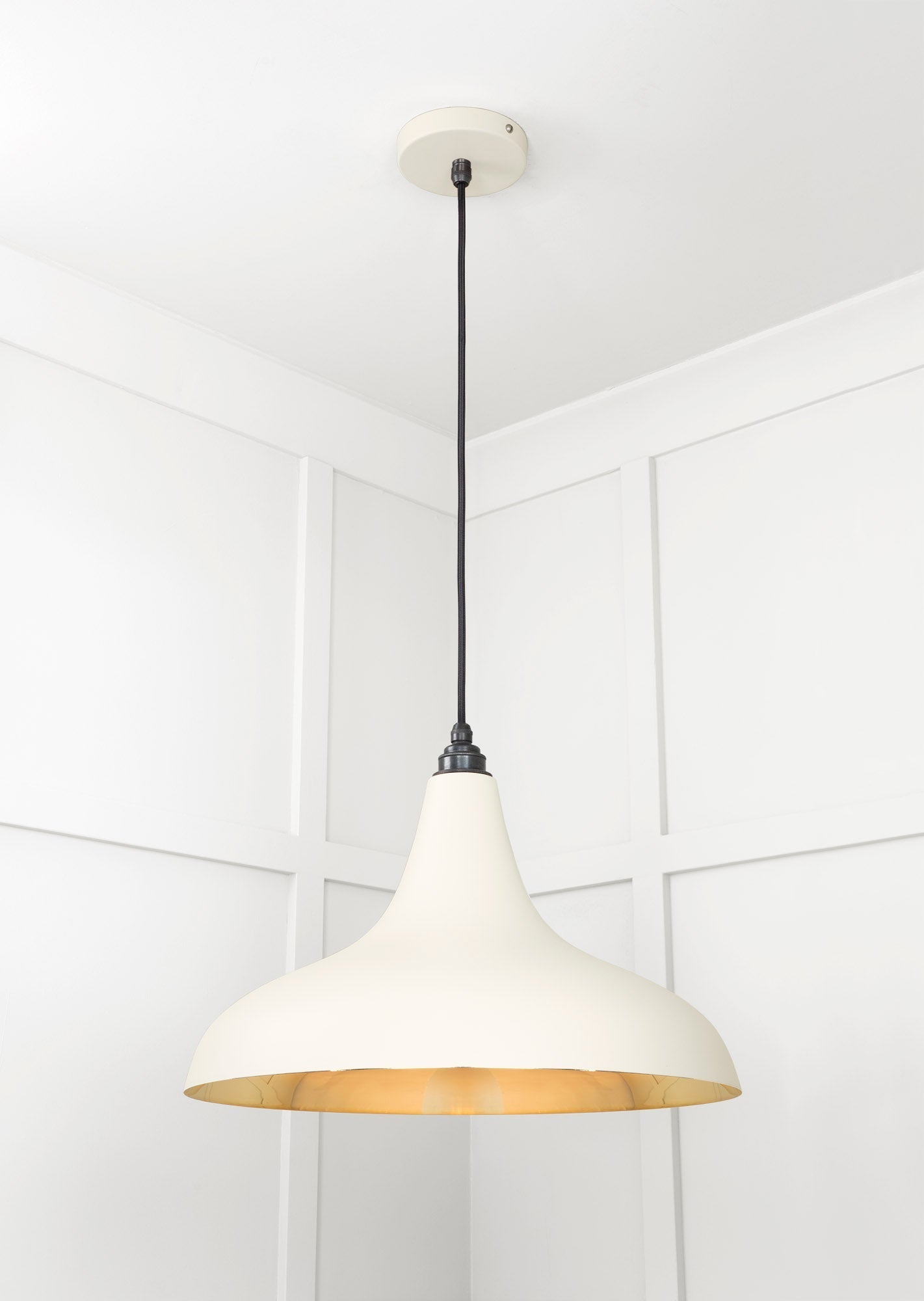 Smooth Brass Frankley Pendant | Teasel - From The Anvil - EB London