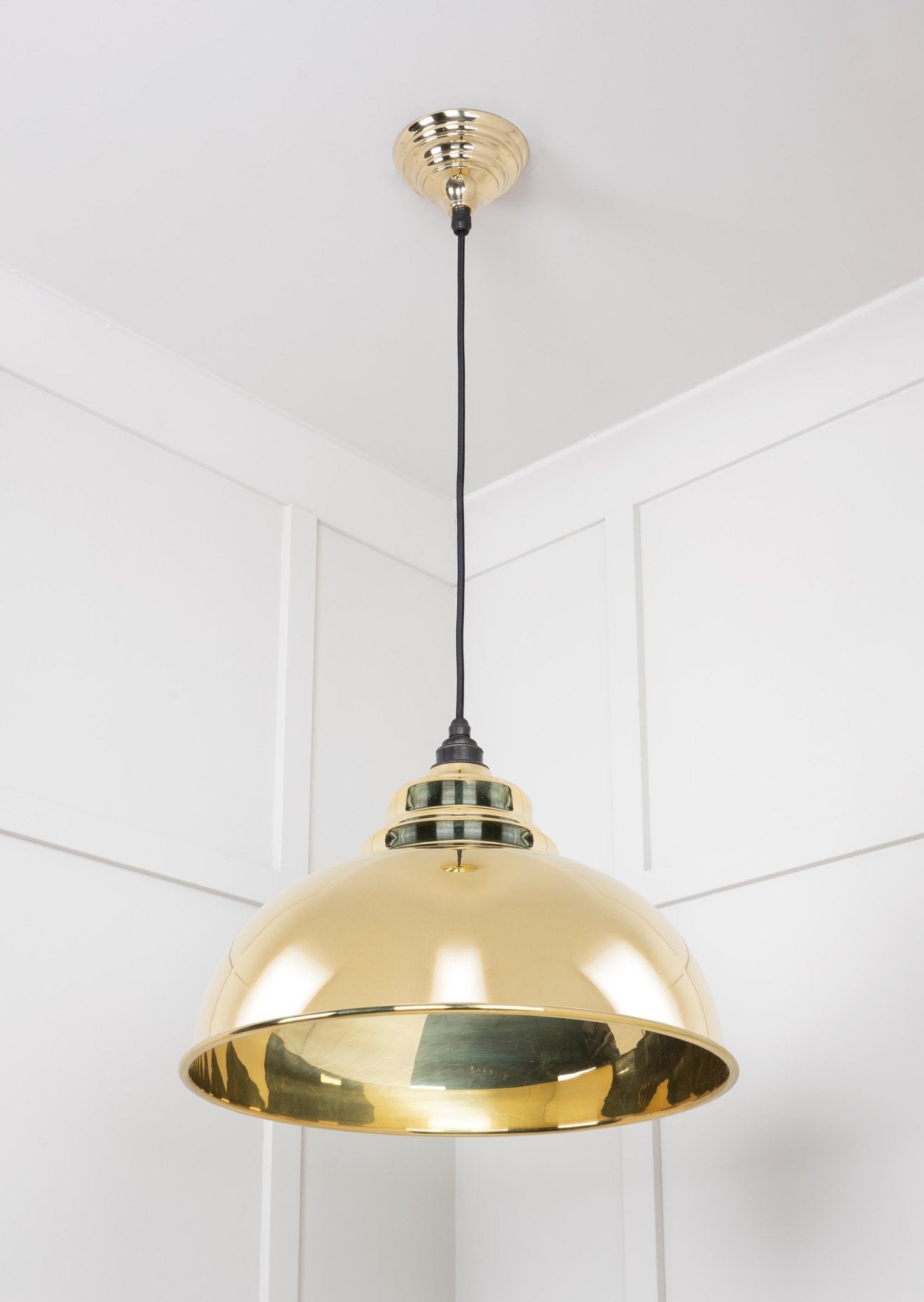 Smooth Brass Harborne Pendant | Bare - From The Anvil - EB London