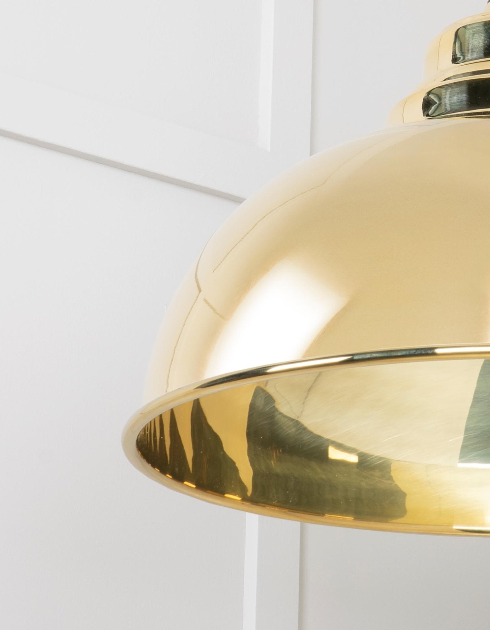 Smooth Brass Harborne Pendant | Bare - From The Anvil - EB London
