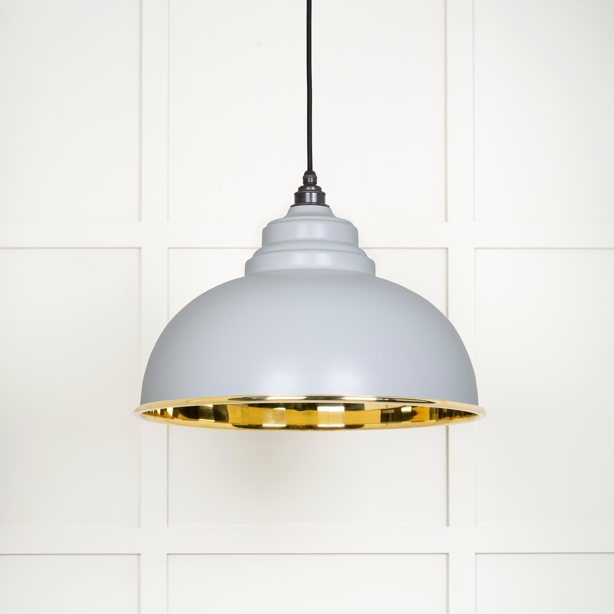 Smooth Brass Harborne Pendant | Birch - From The Anvil - EB London
