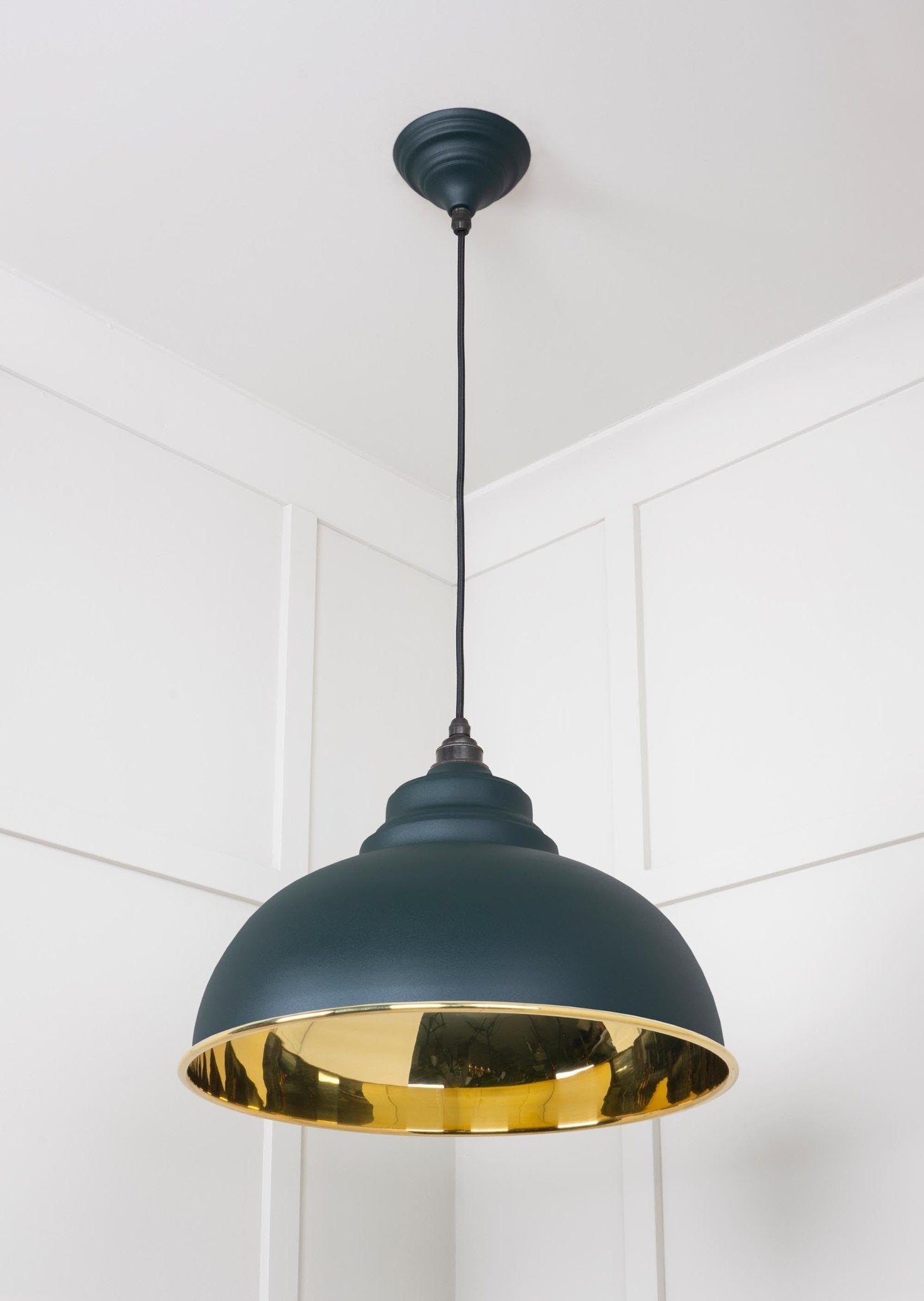 Smooth Brass Harborne Pendant | Dingle - From The Anvil - EB London