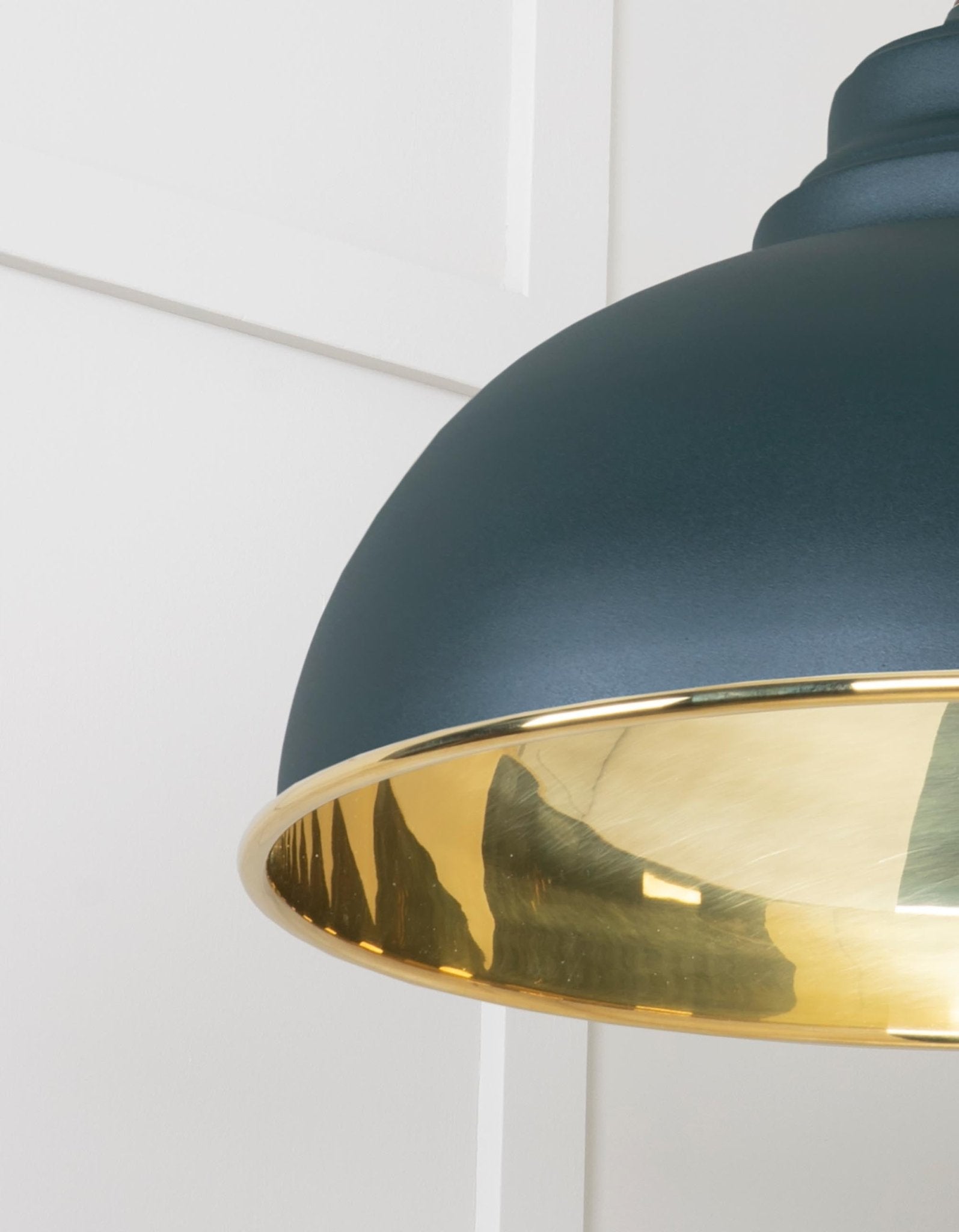 Smooth Brass Harborne Pendant | Dingle - From The Anvil - EB London