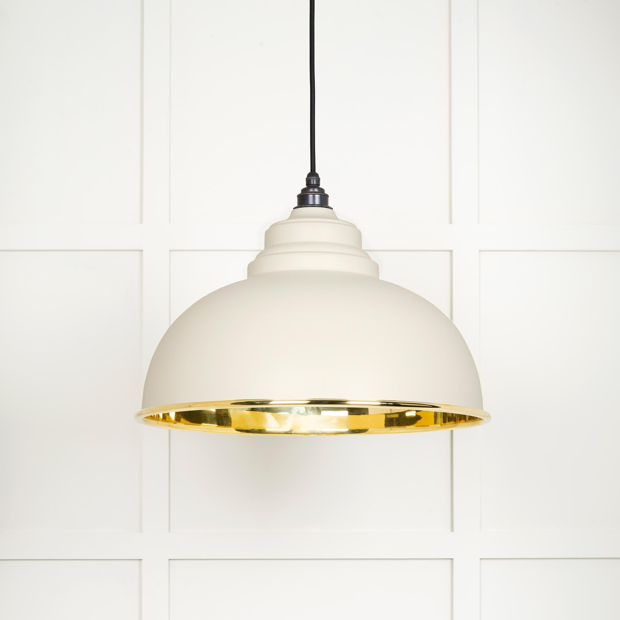 Smooth Brass Harborne Pendant | Teasel - From The Anvil - EB London
