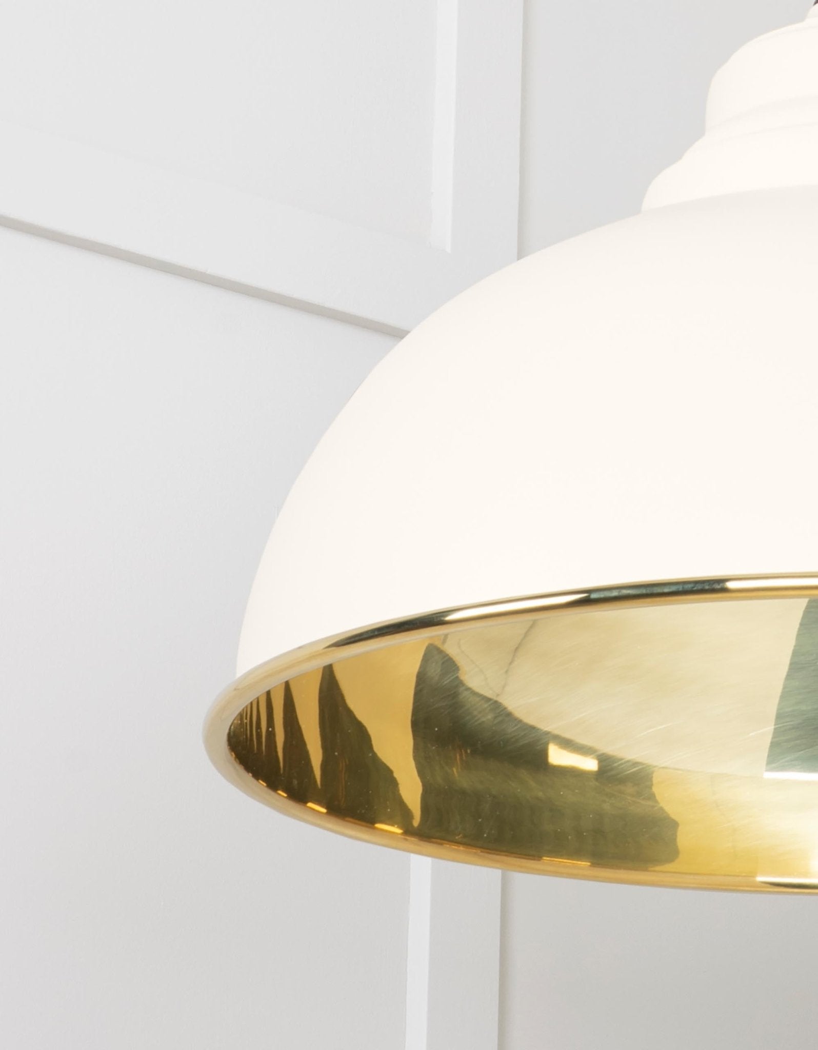 Smooth Brass Harborne Pendant | Teasel - From The Anvil - EB London