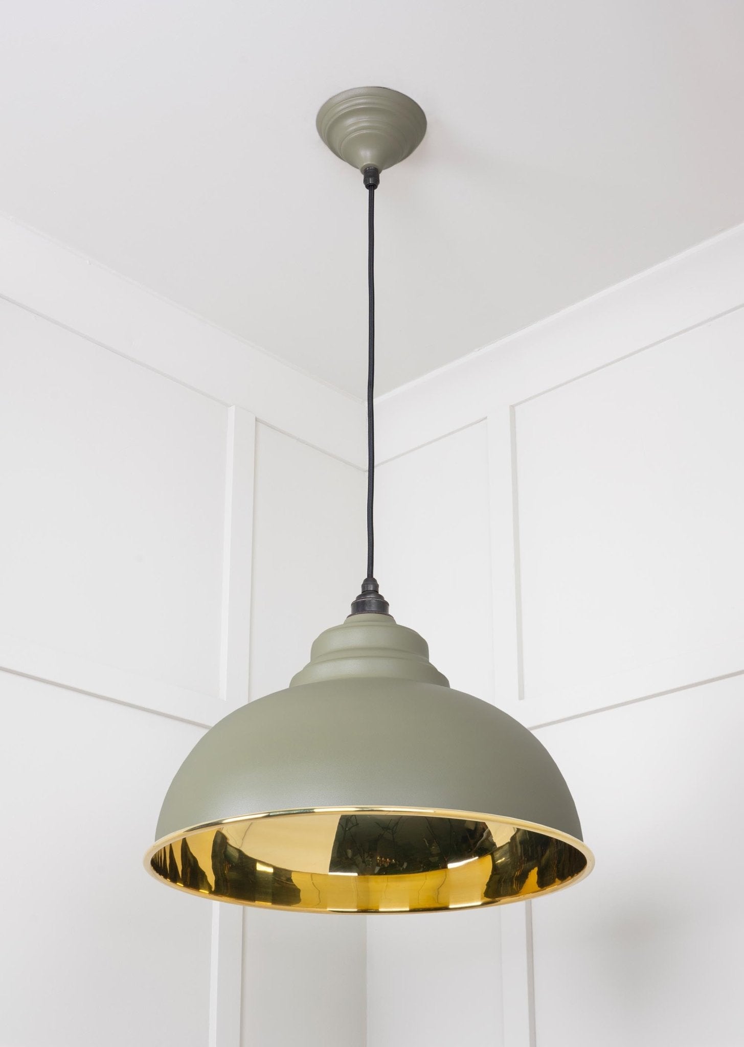 Smooth Brass Harborne Pendant | Tump - From The Anvil - EB London