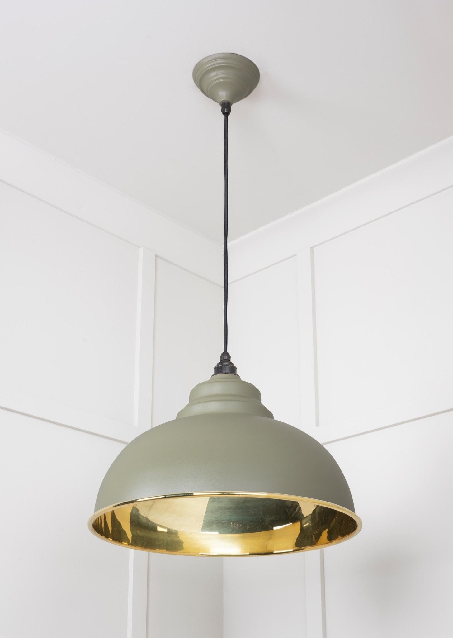 Smooth Brass Harborne Pendant | Tump - From The Anvil - EB London