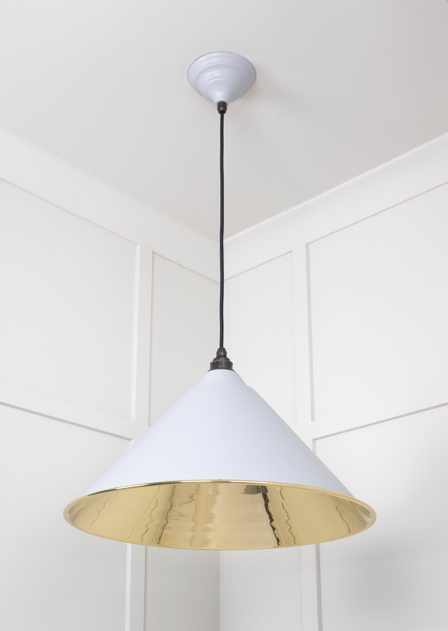 Smooth Brass Hockley Pendant |Birch - From The Anvil - EB London