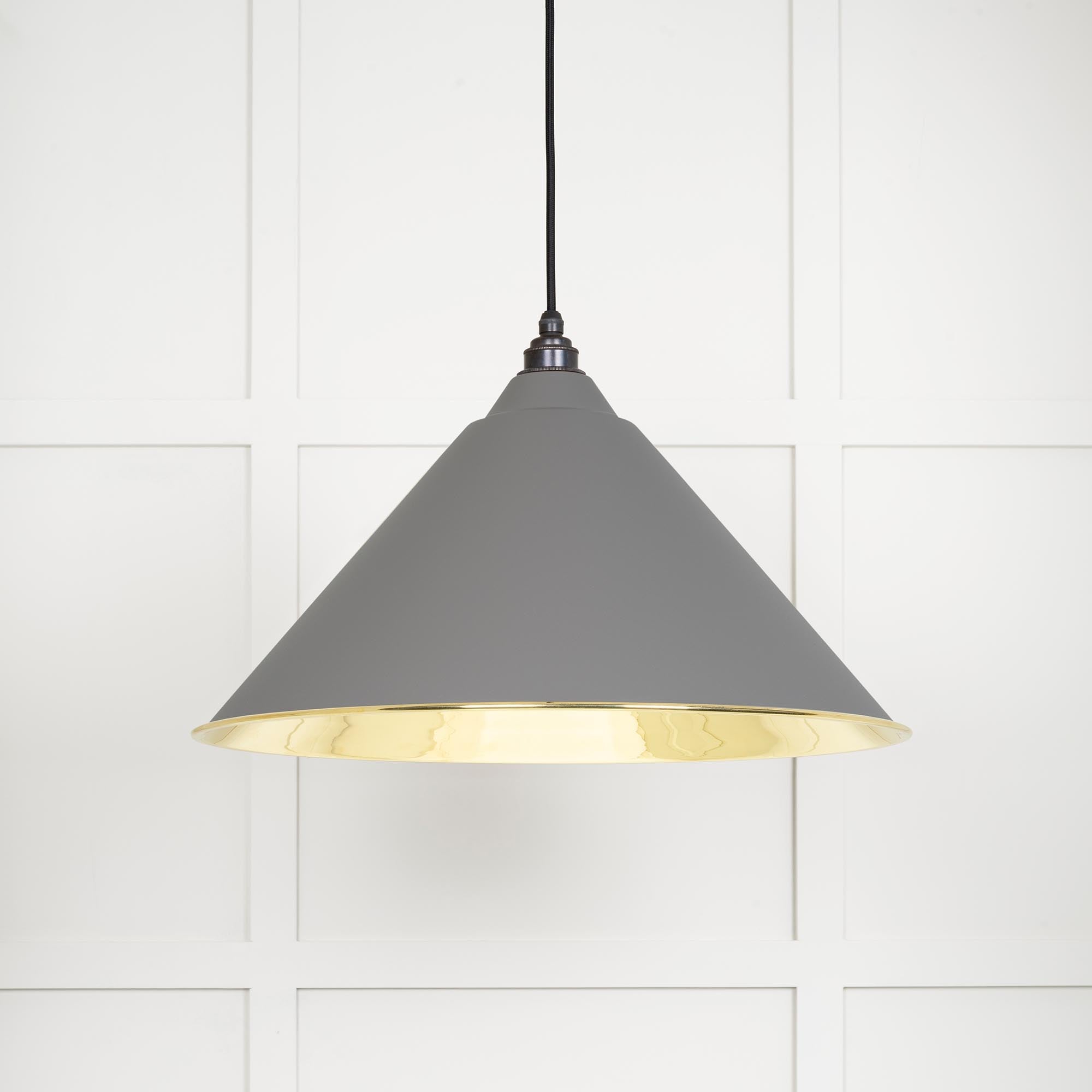 Smooth Brass Hockley Pendant | Bluff - From The Anvil - EB London