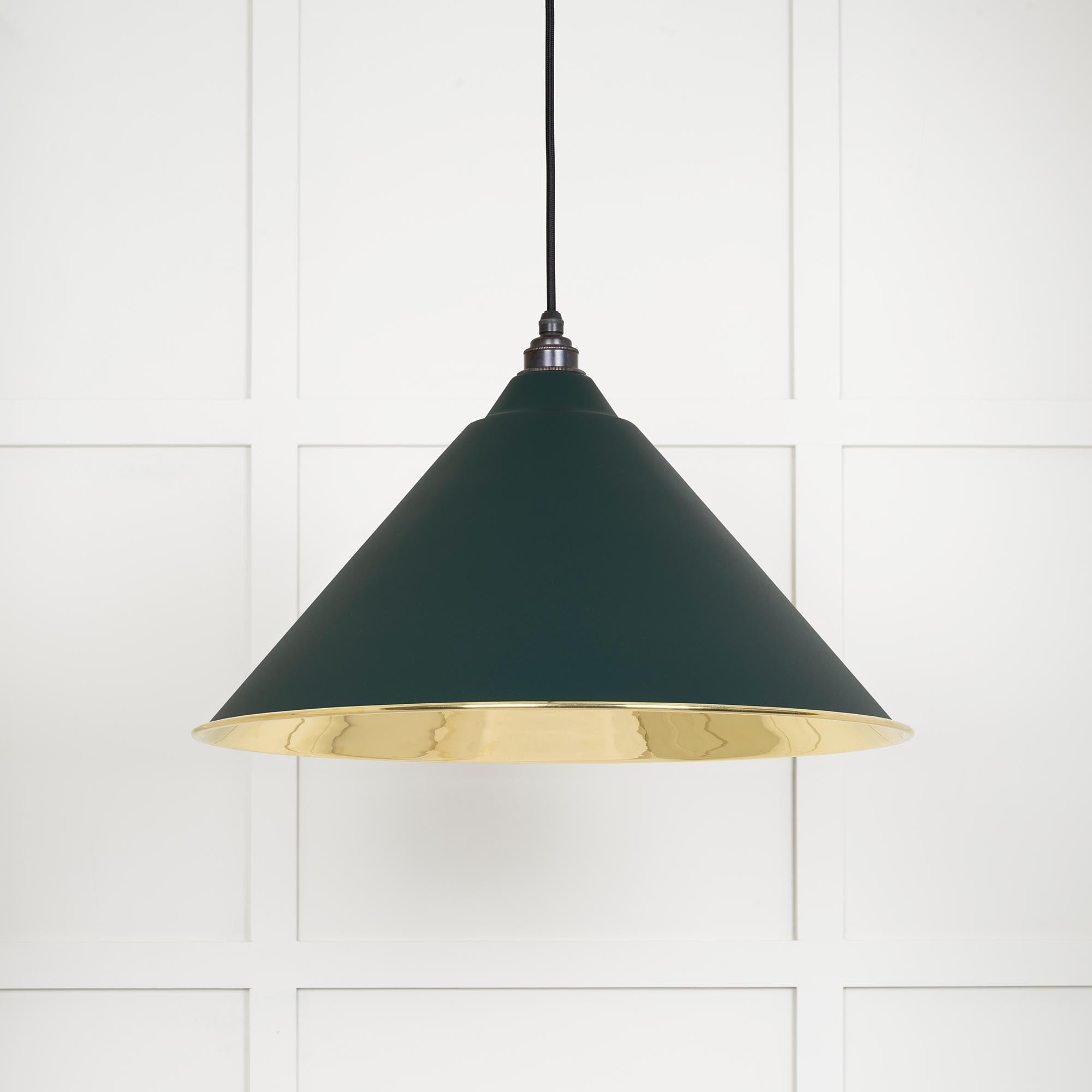 Smooth Brass Hockley Pendant | Dingle - From The Anvil - EB London