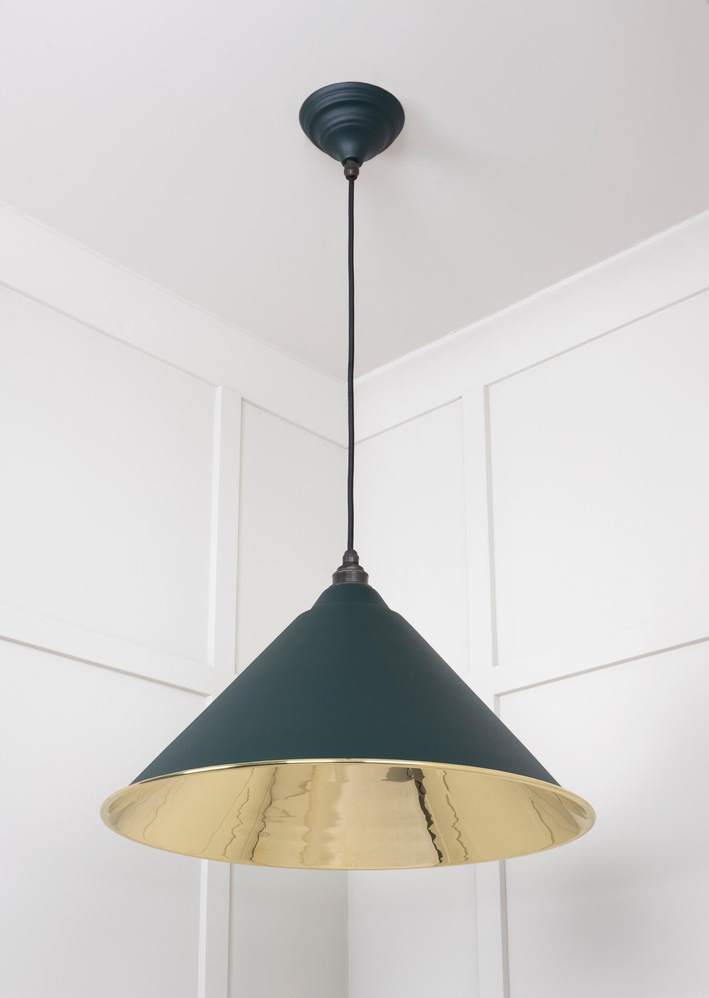 Smooth Brass Hockley Pendant | Dingle - From The Anvil - EB London