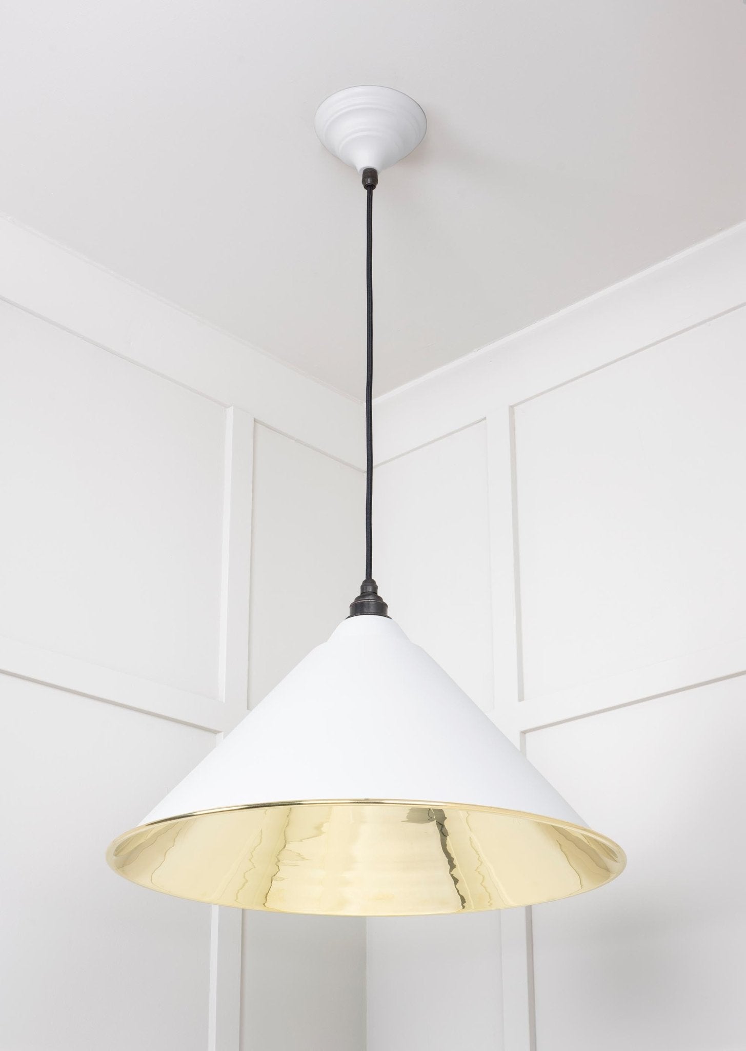 Smooth Brass Hockley Pendant | Flock - From The Anvil - EB London