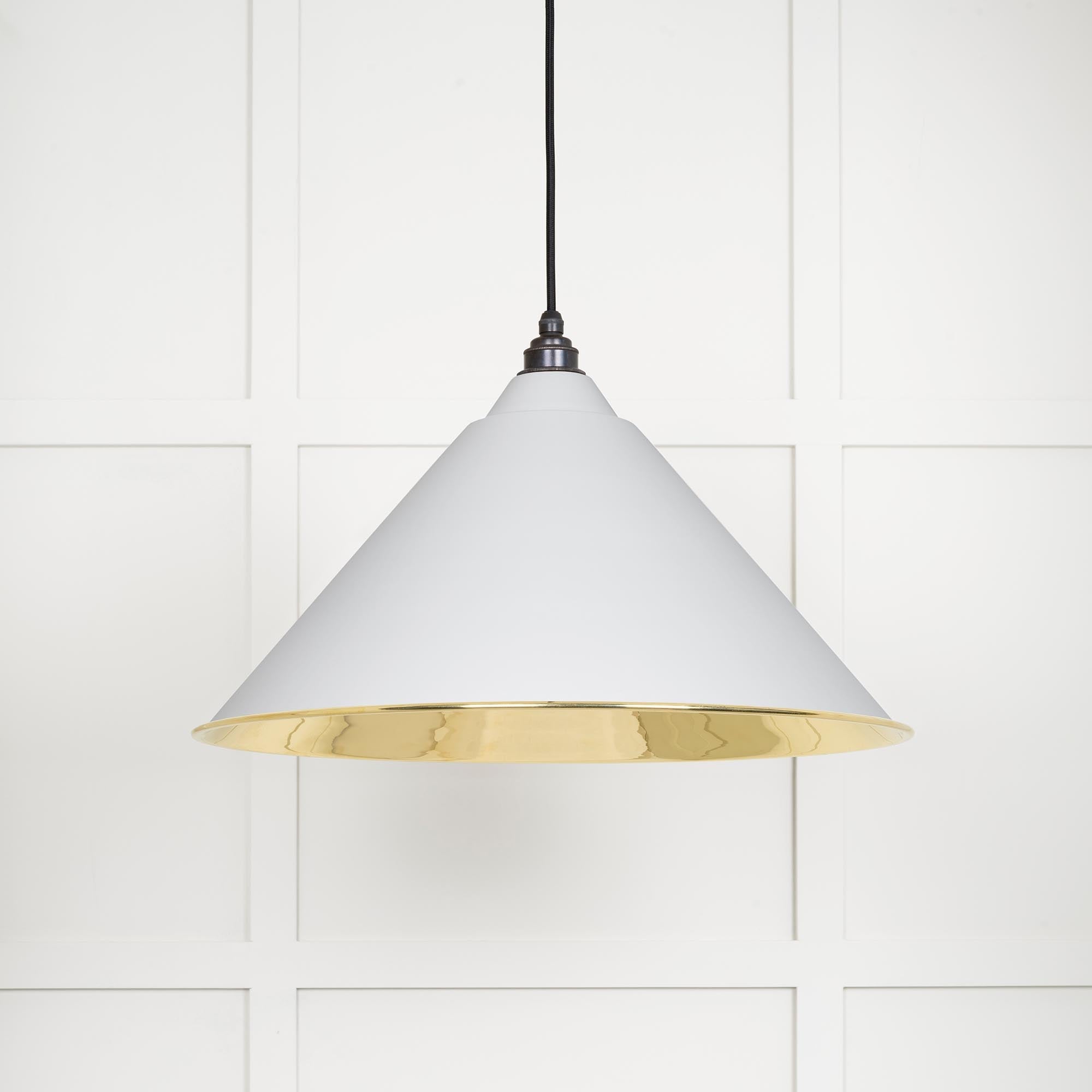 Smooth Brass Hockley Pendant | Flock - From The Anvil - EB London