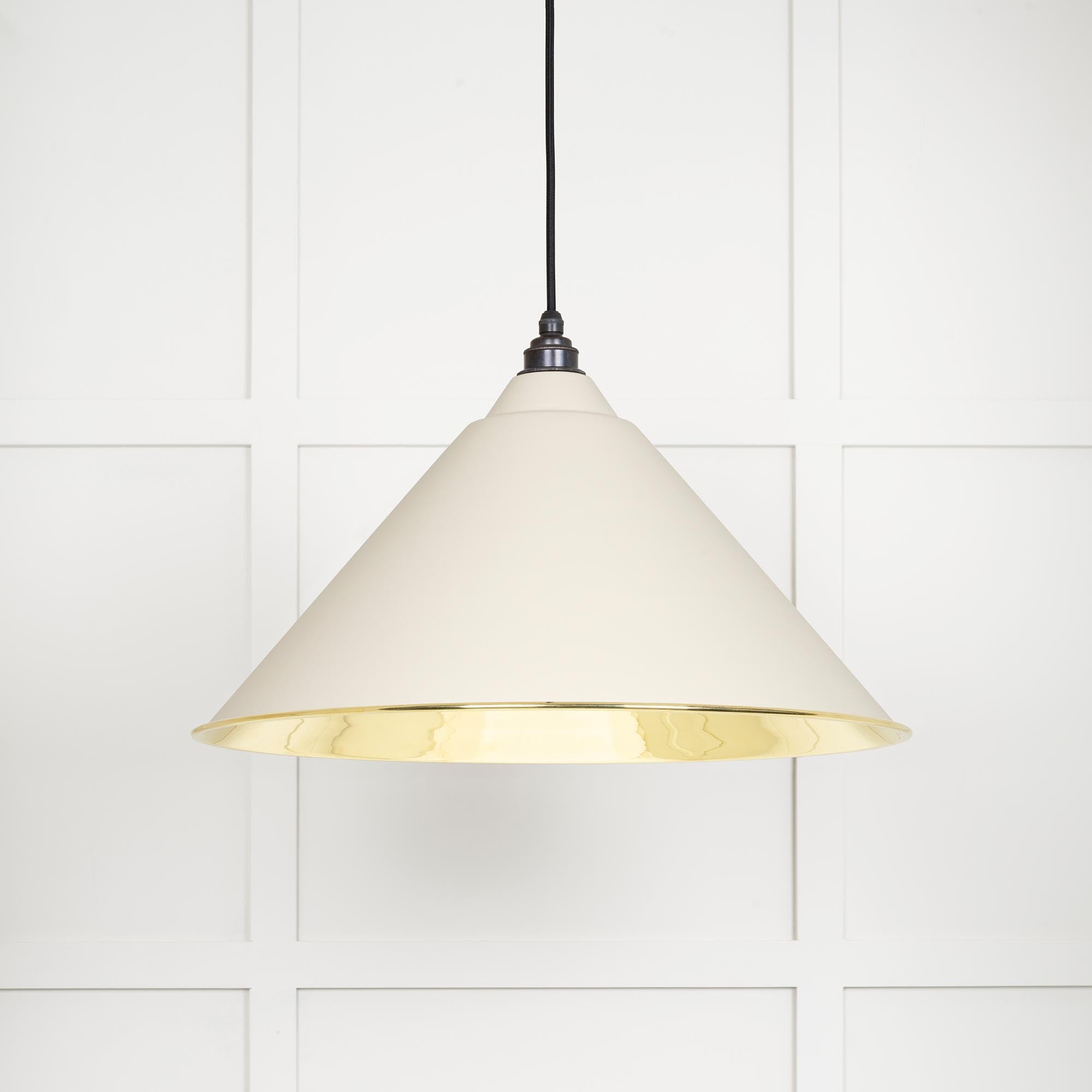 Smooth Brass Hockley Pendant | Teasel - From The Anvil - EB London