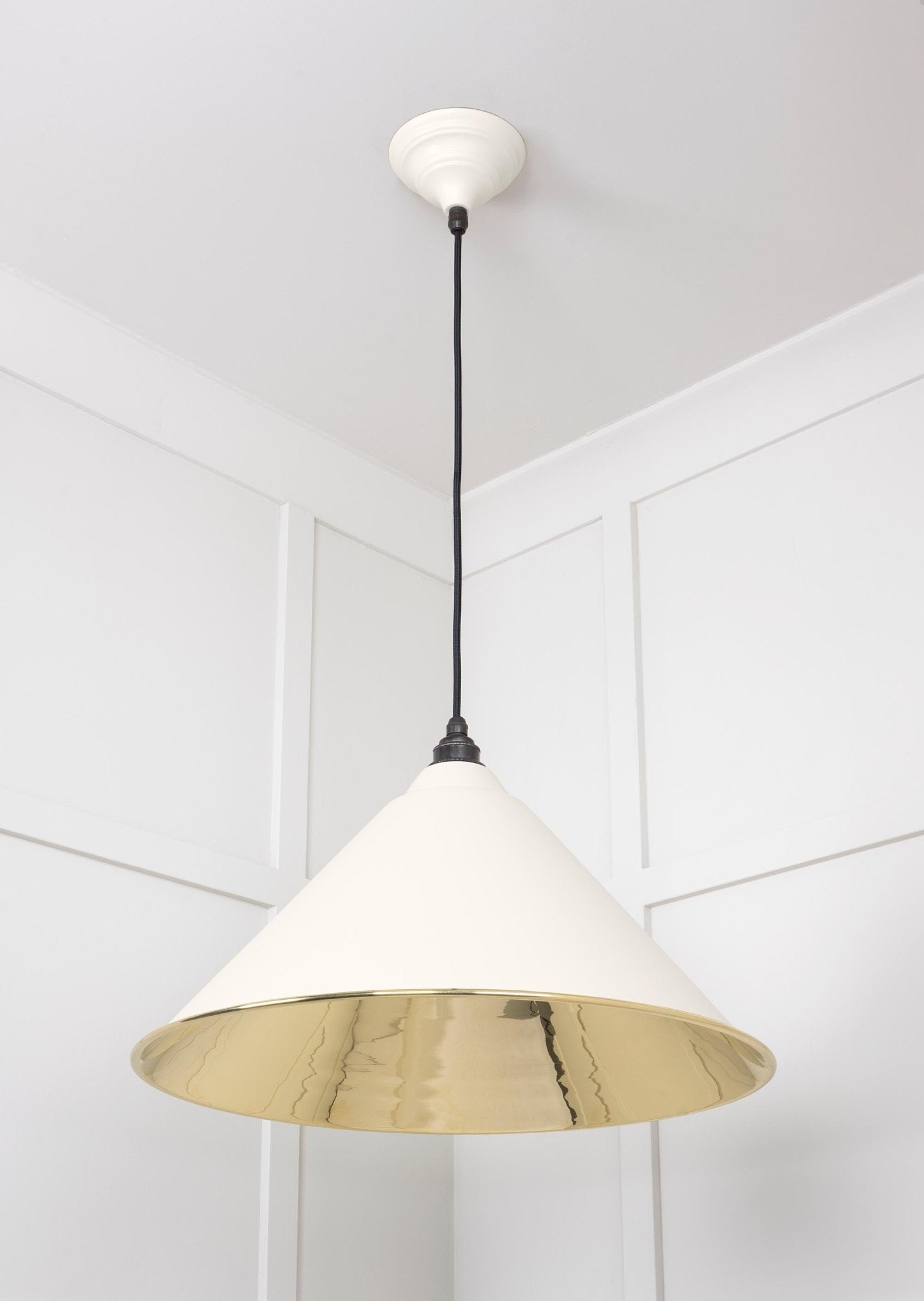 Smooth Brass Hockley Pendant | Teasel - From The Anvil - EB London