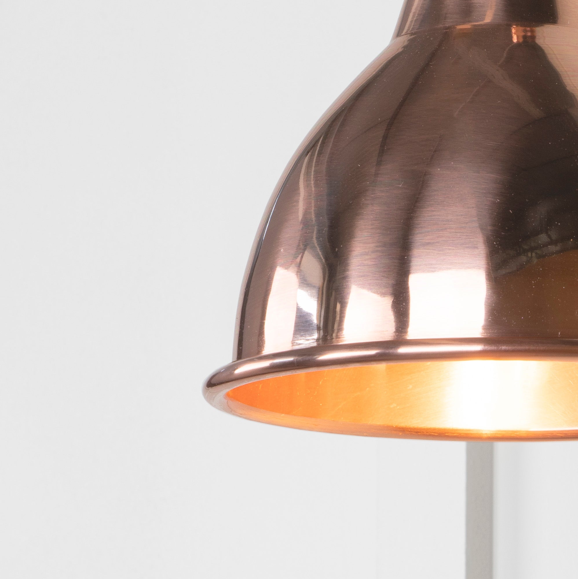 Smooth Copper Brindley Wall Light | Smooth Copper Bare - From the Anvil - EB London