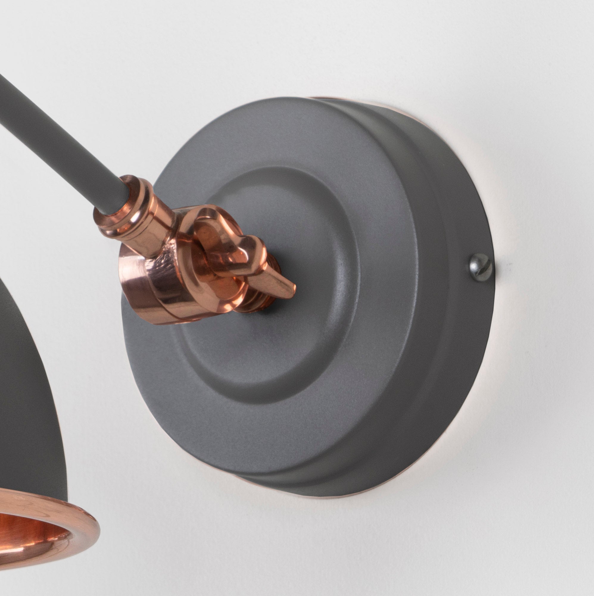 Smooth Copper Brindley Wall Light | Smooth Copper Bluff - From the Anvil - EB London