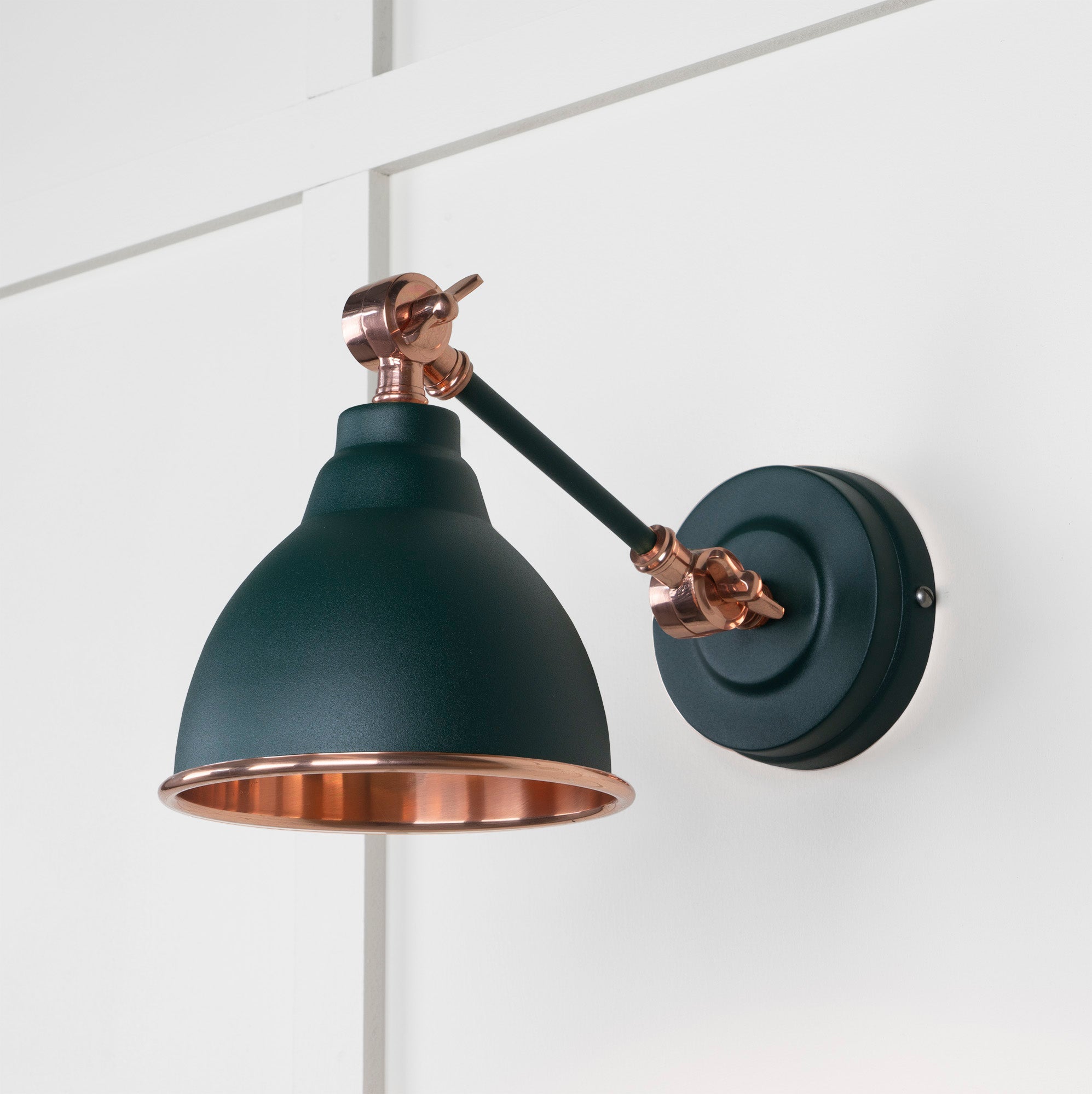 Smooth Copper Brindley Wall Light | Smooth Copper Dingle - From the Anvil - EB London