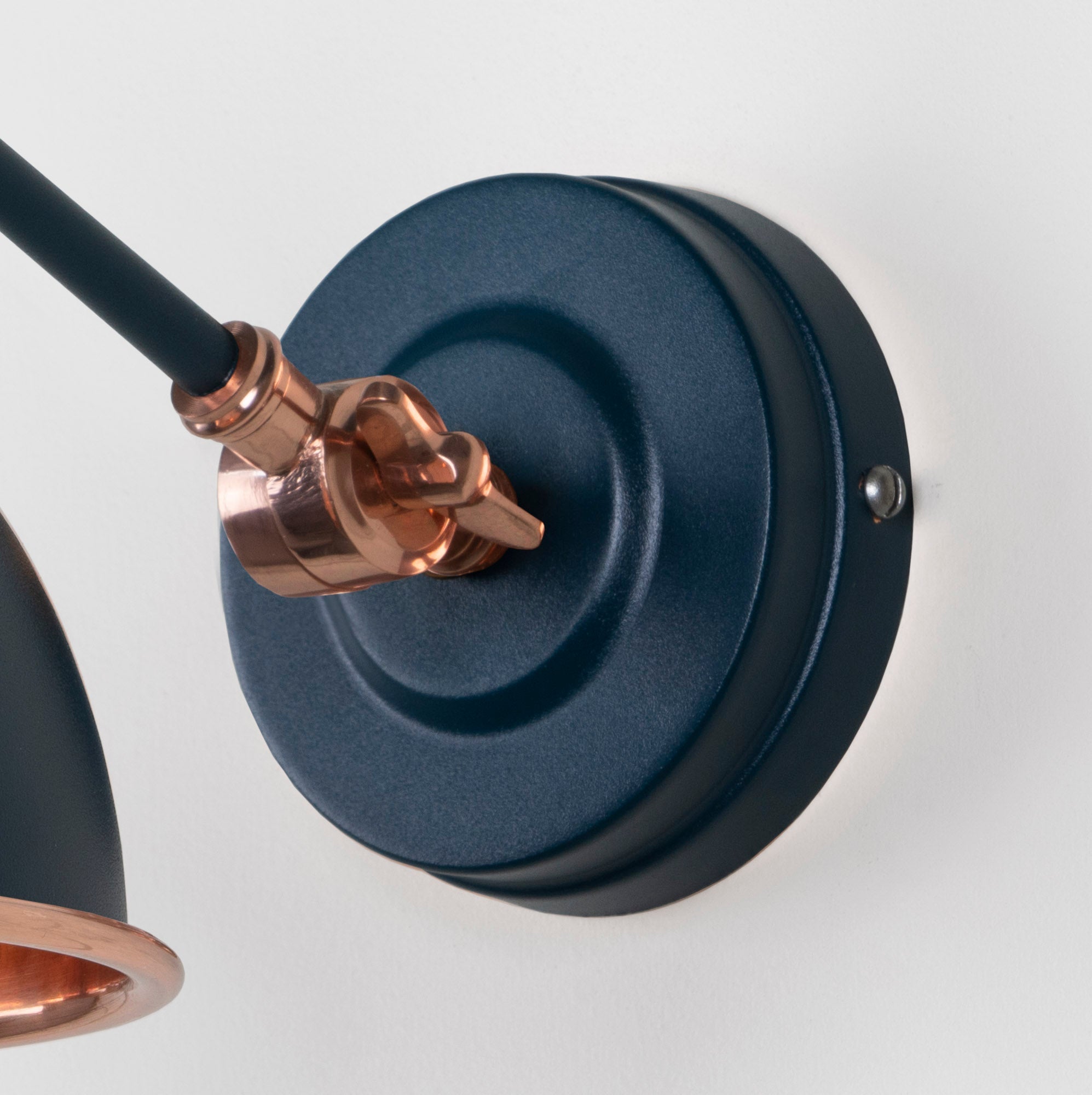 Smooth Copper Brindley Wall Light | Smooth Copper Dusk - From the Anvil - EB London
