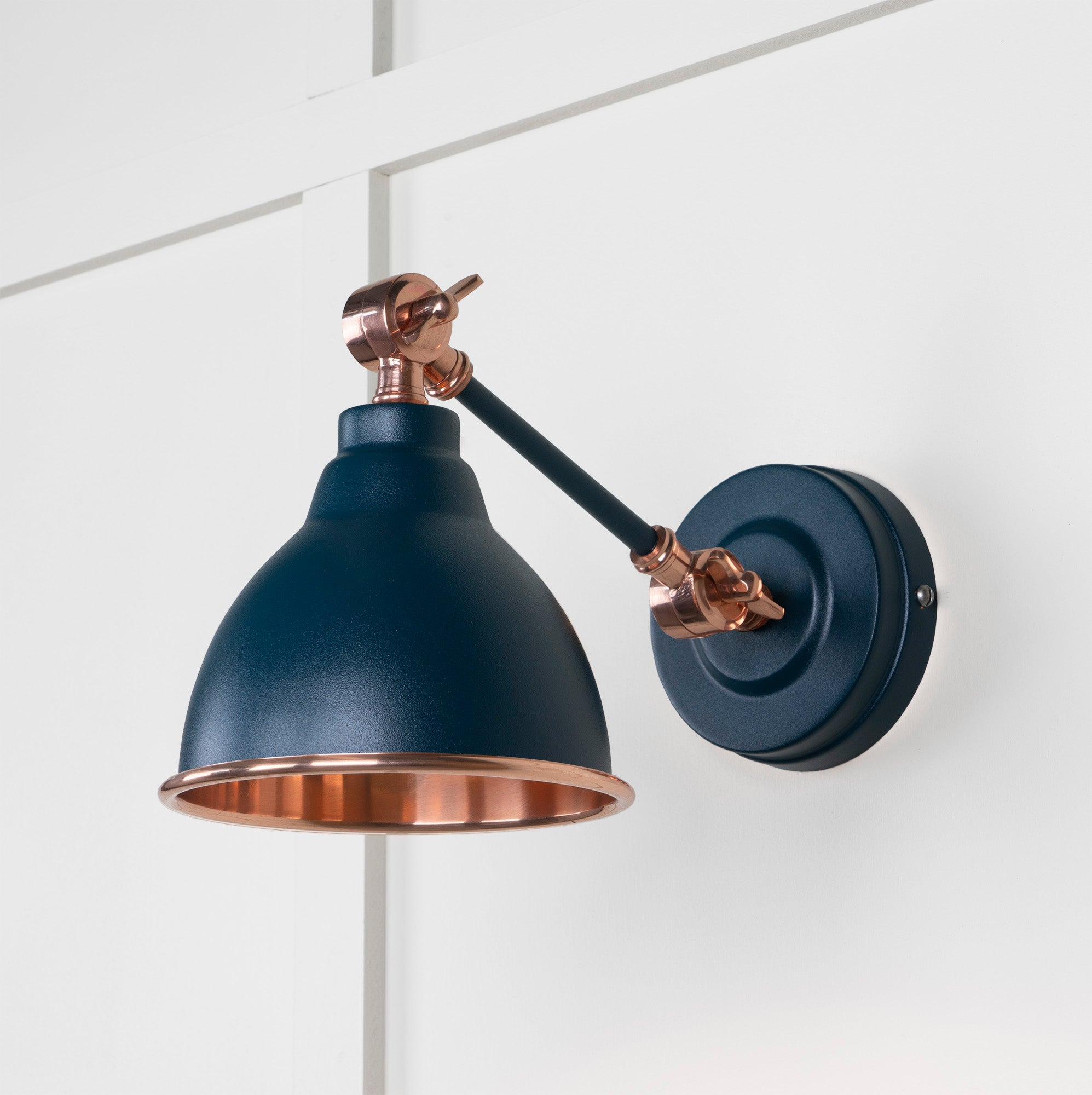 Smooth Copper Brindley Wall Light | Smooth Copper Dusk - From the Anvil - EB London