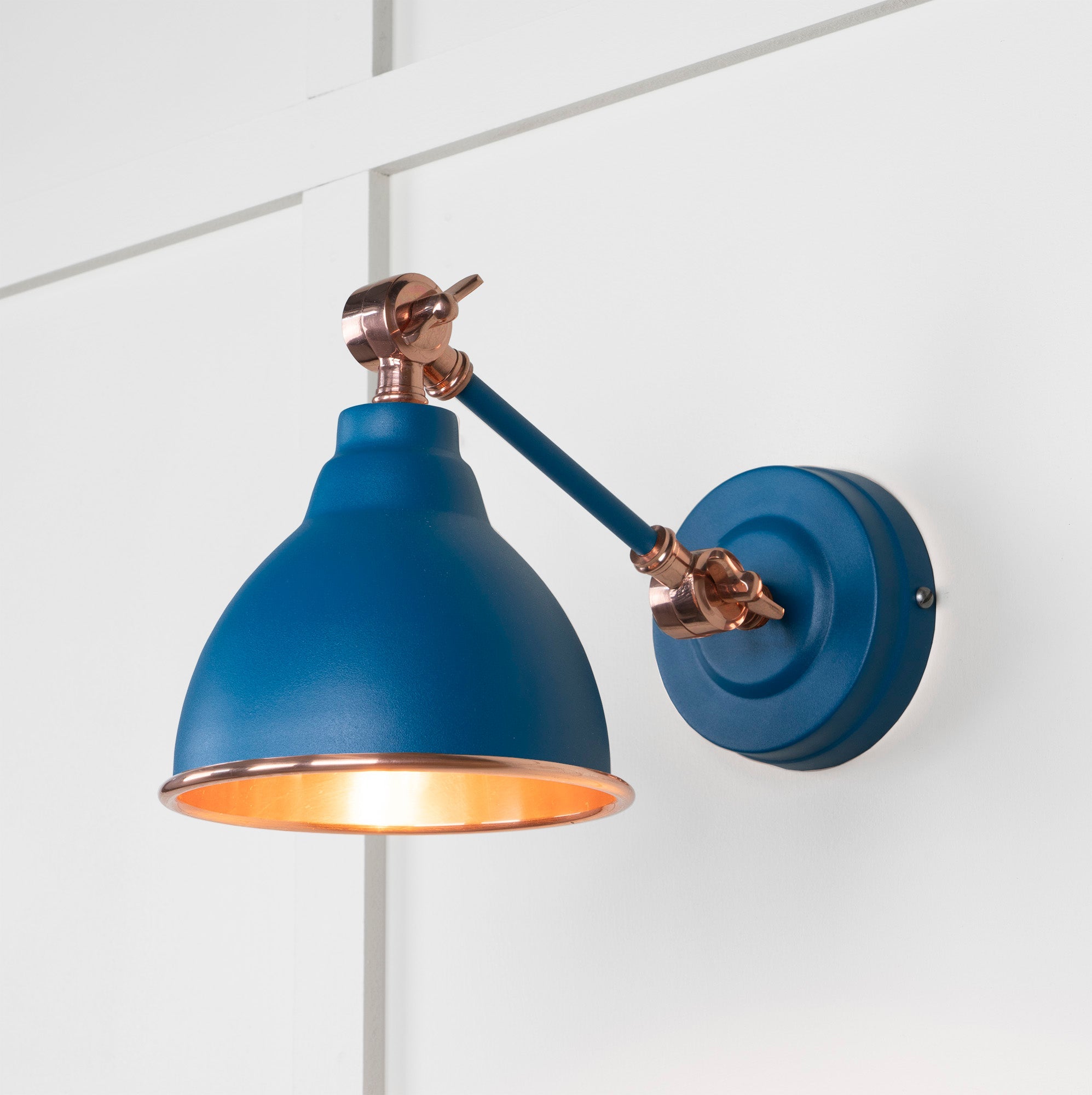 Smooth Copper Brindley Wall Light | Smooth Copper Upstream - From the Anvil - EB London