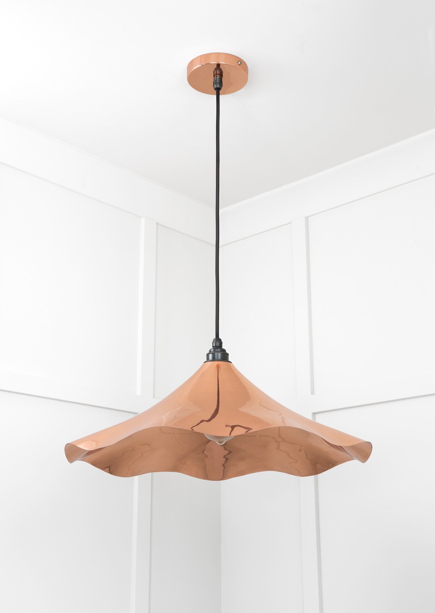 Smooth Copper Flora Pendant | Bare - From The Anvil - EB London