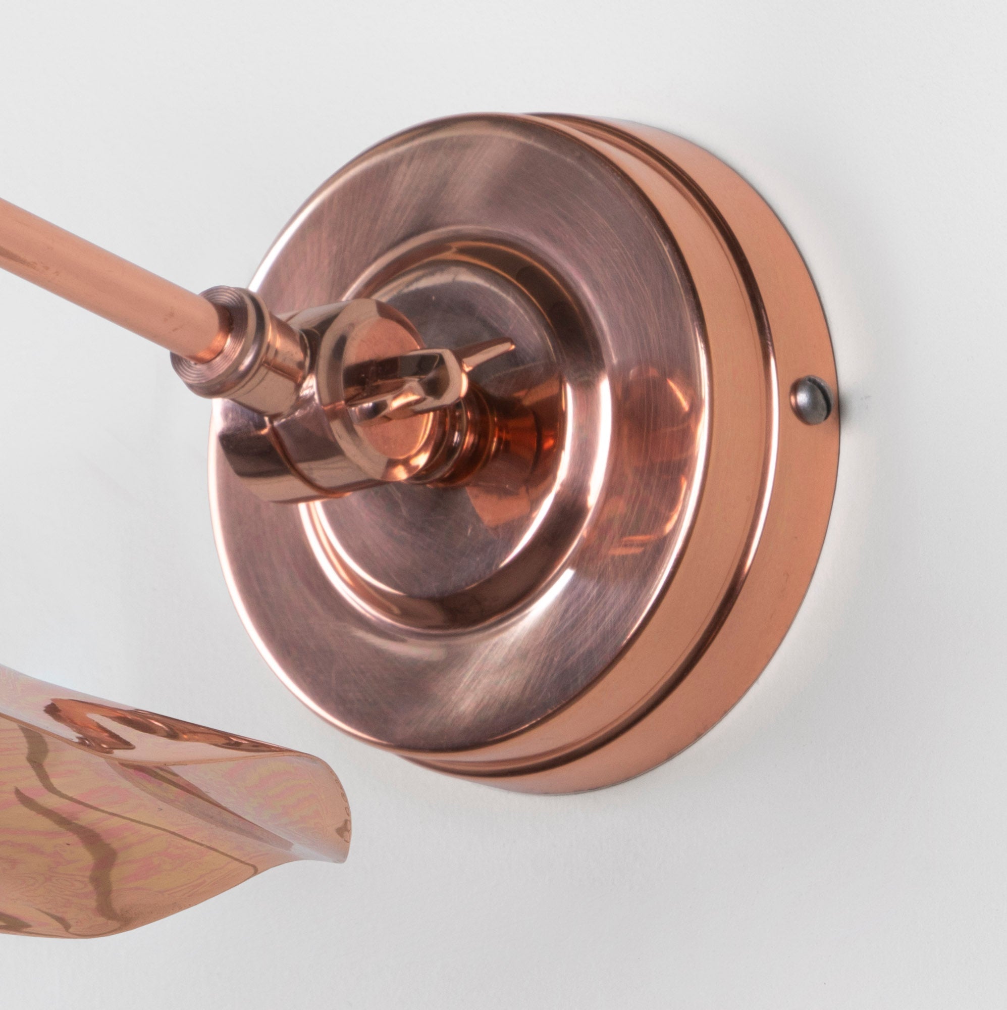 Smooth Copper Flora Wall Light | Smooth Copper Bare - From The Anvil - EB London