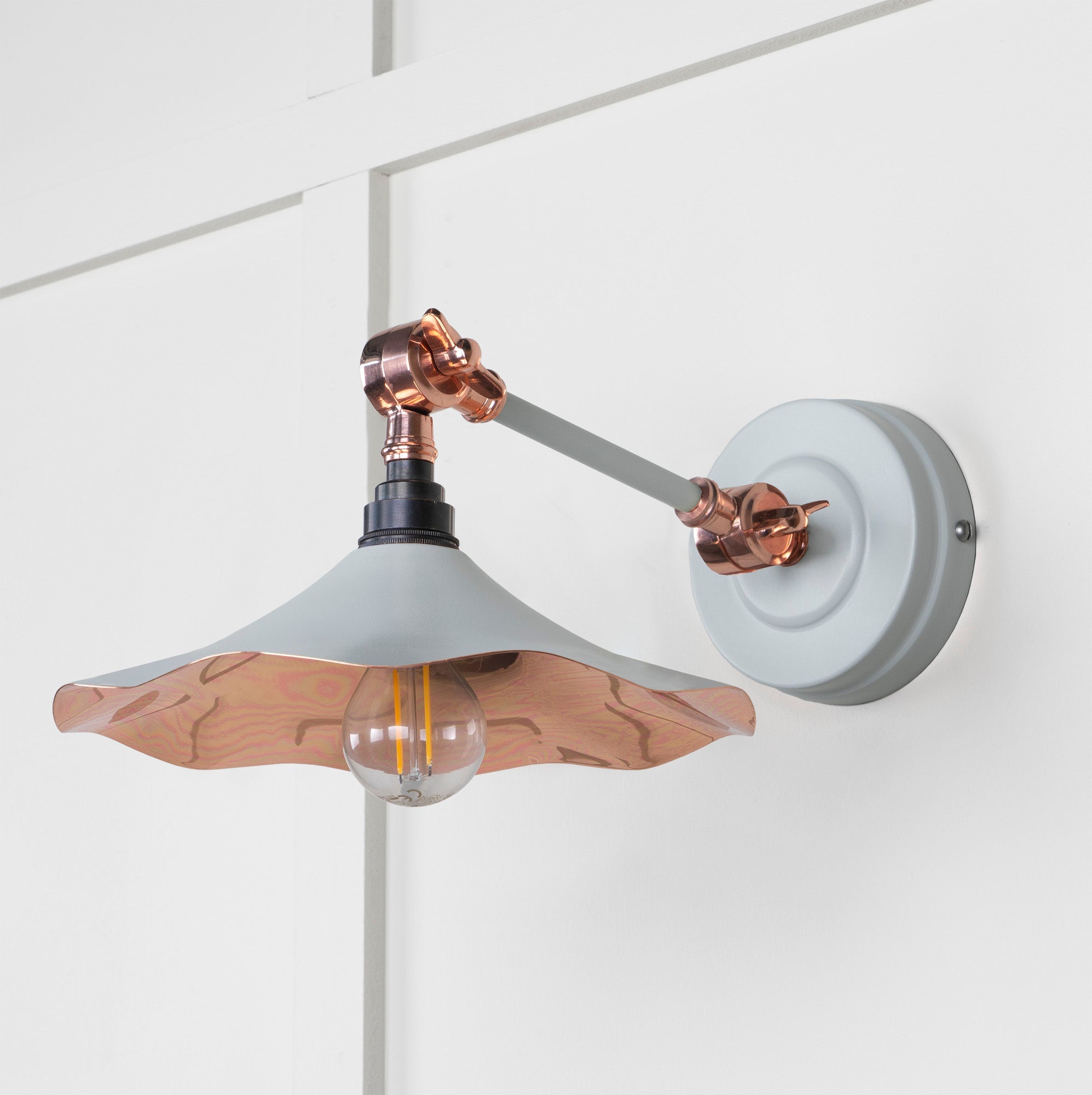 Smooth Copper Flora Wall Light | Smooth Copper Birch - From The Anvil - EB London
