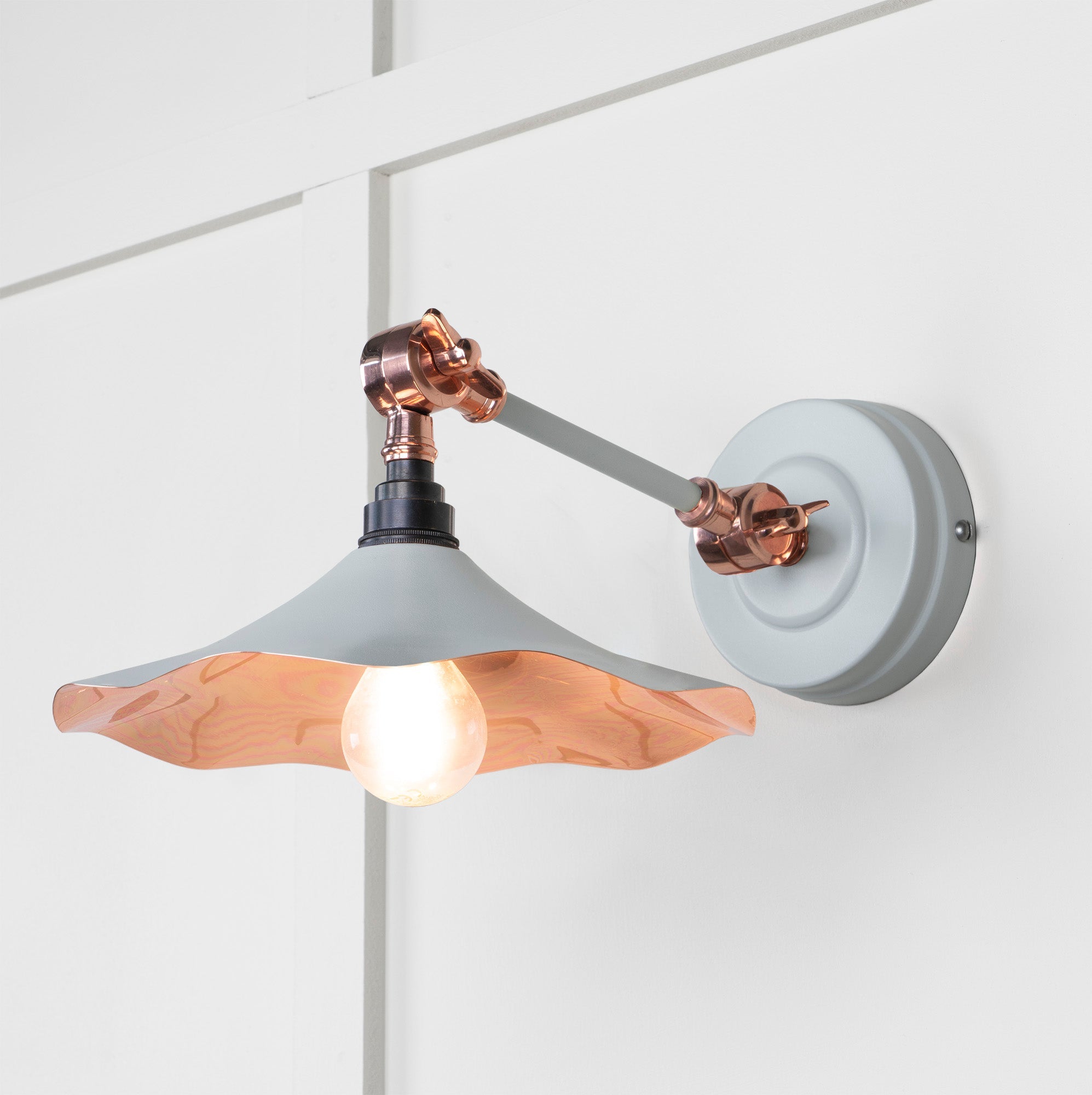 Smooth Copper Flora Wall Light | Smooth Copper Birch - From The Anvil - EB London