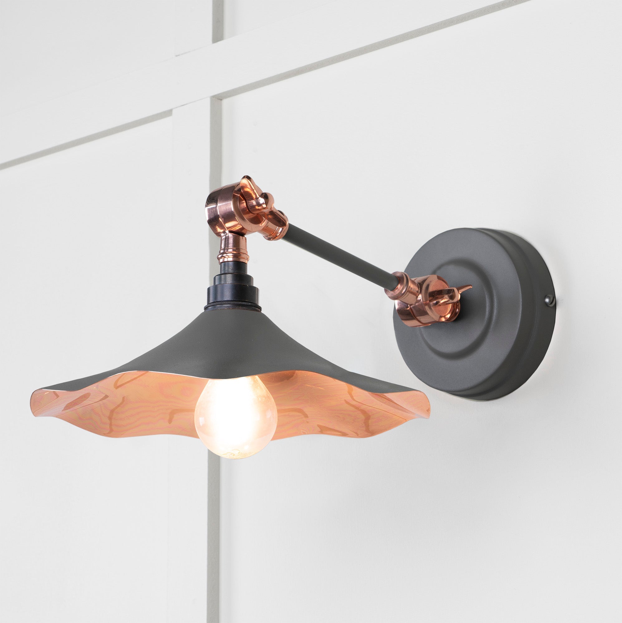 Smooth Copper Flora Wall Light | Smooth Copper Bluff - From The Anvil - EB London