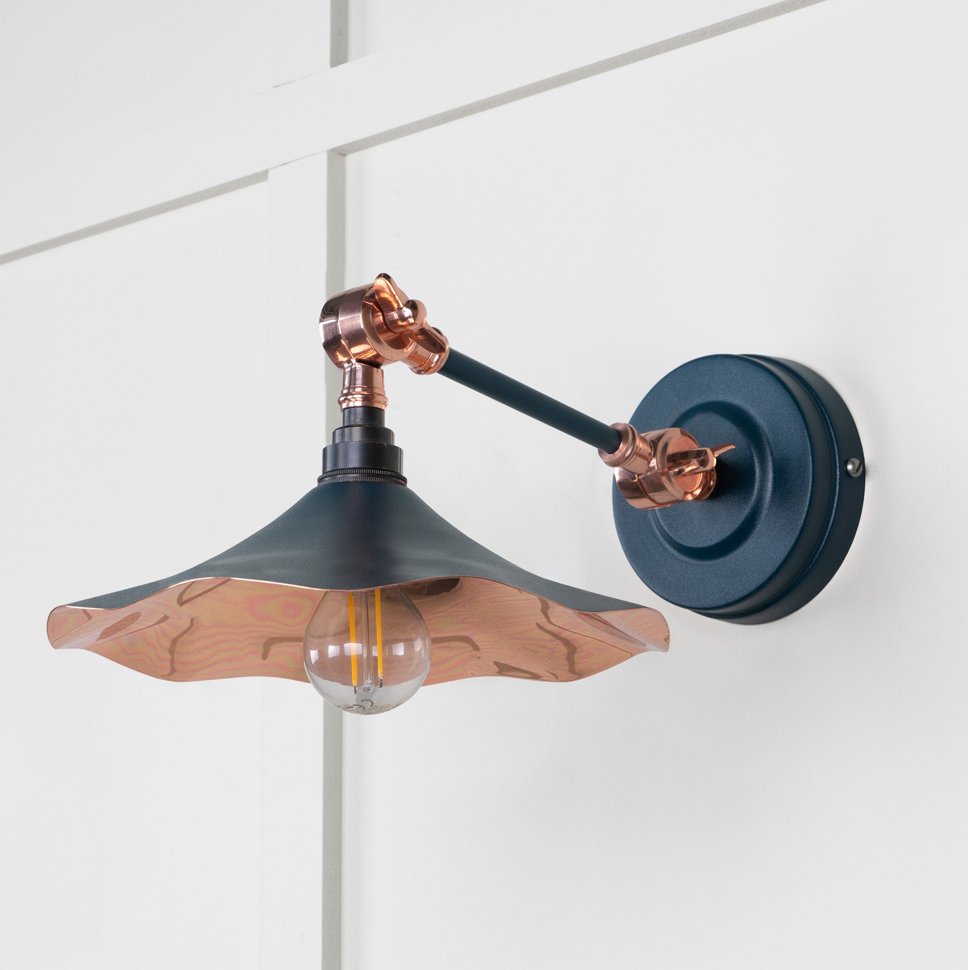 Smooth Copper Flora Wall Light | Smooth Copper Dusk - From The Anvil - EB London