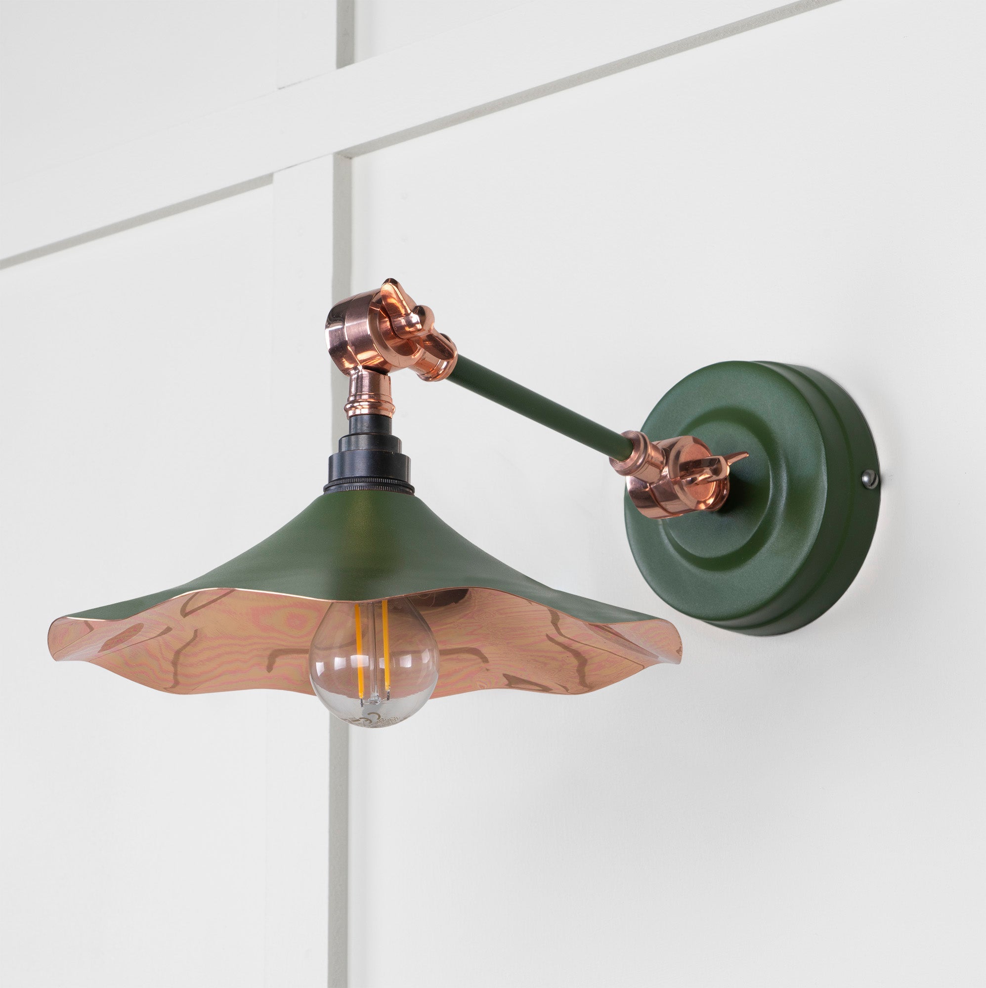 Smooth Copper Flora Wall Light | Smooth Copper Heath - From the Anvil - EB London