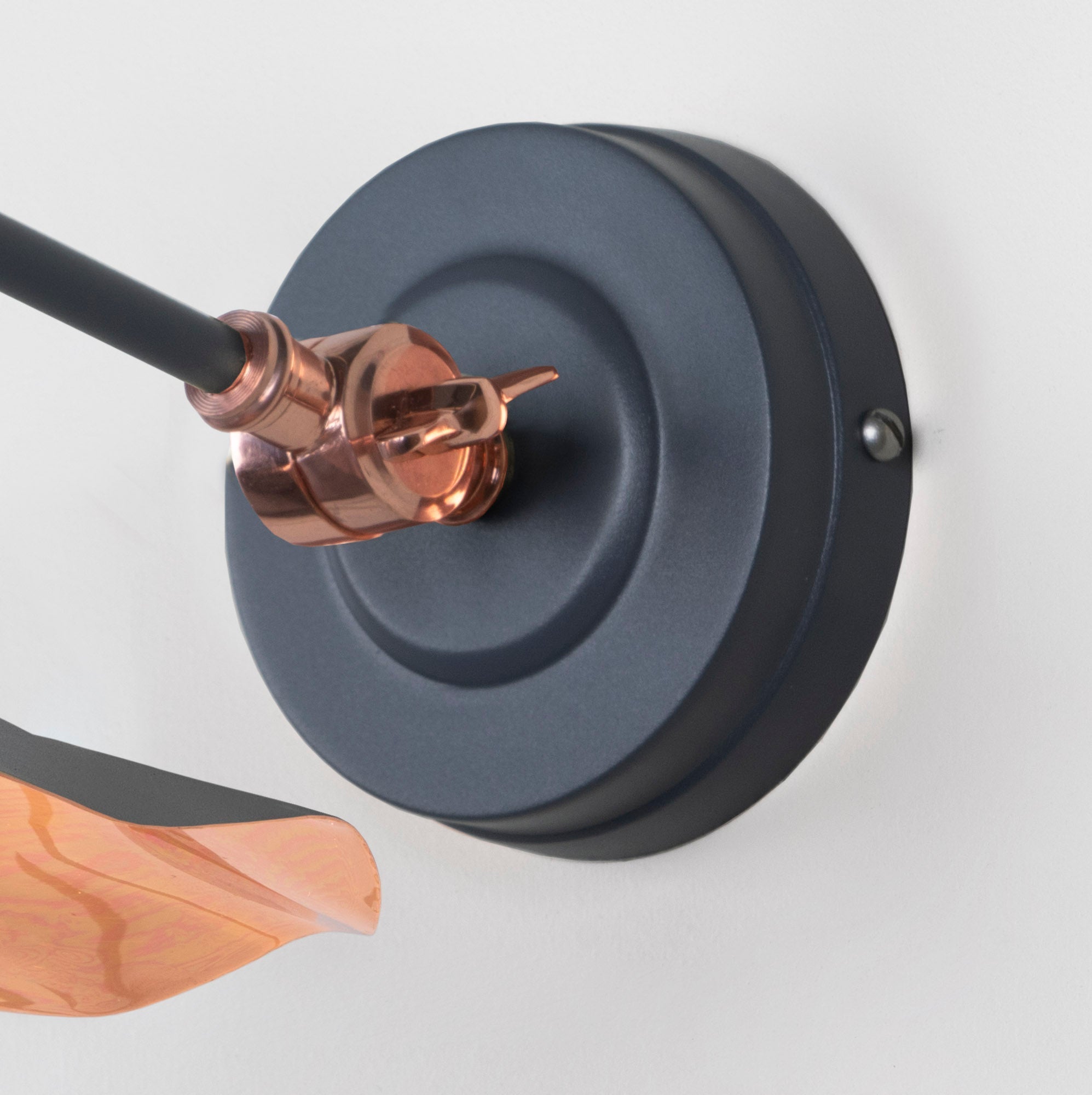 Smooth Copper Flora Wall Light | Smooth Copper Slate - From the Anvil - EB London