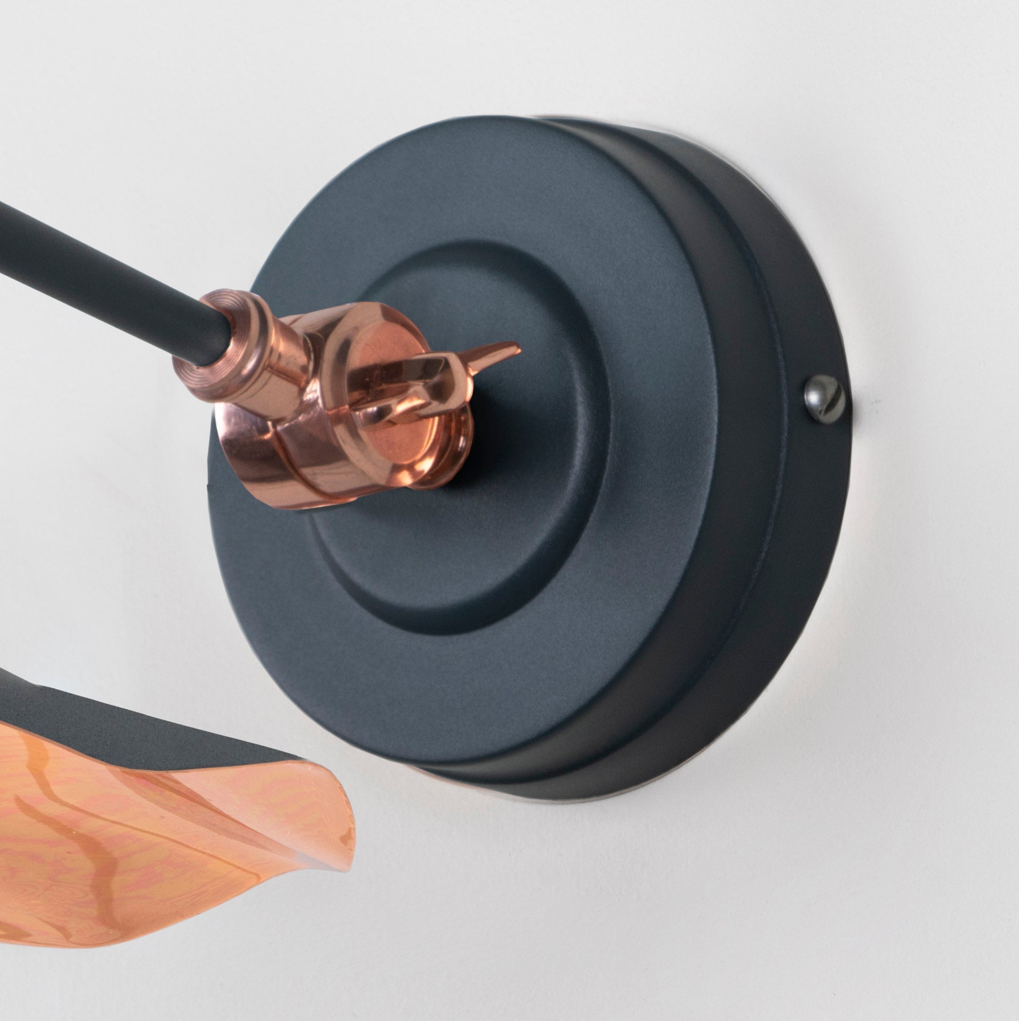 Smooth Copper Flora Wall Light | Smooth Copper Soot - From the Anvil - EB London