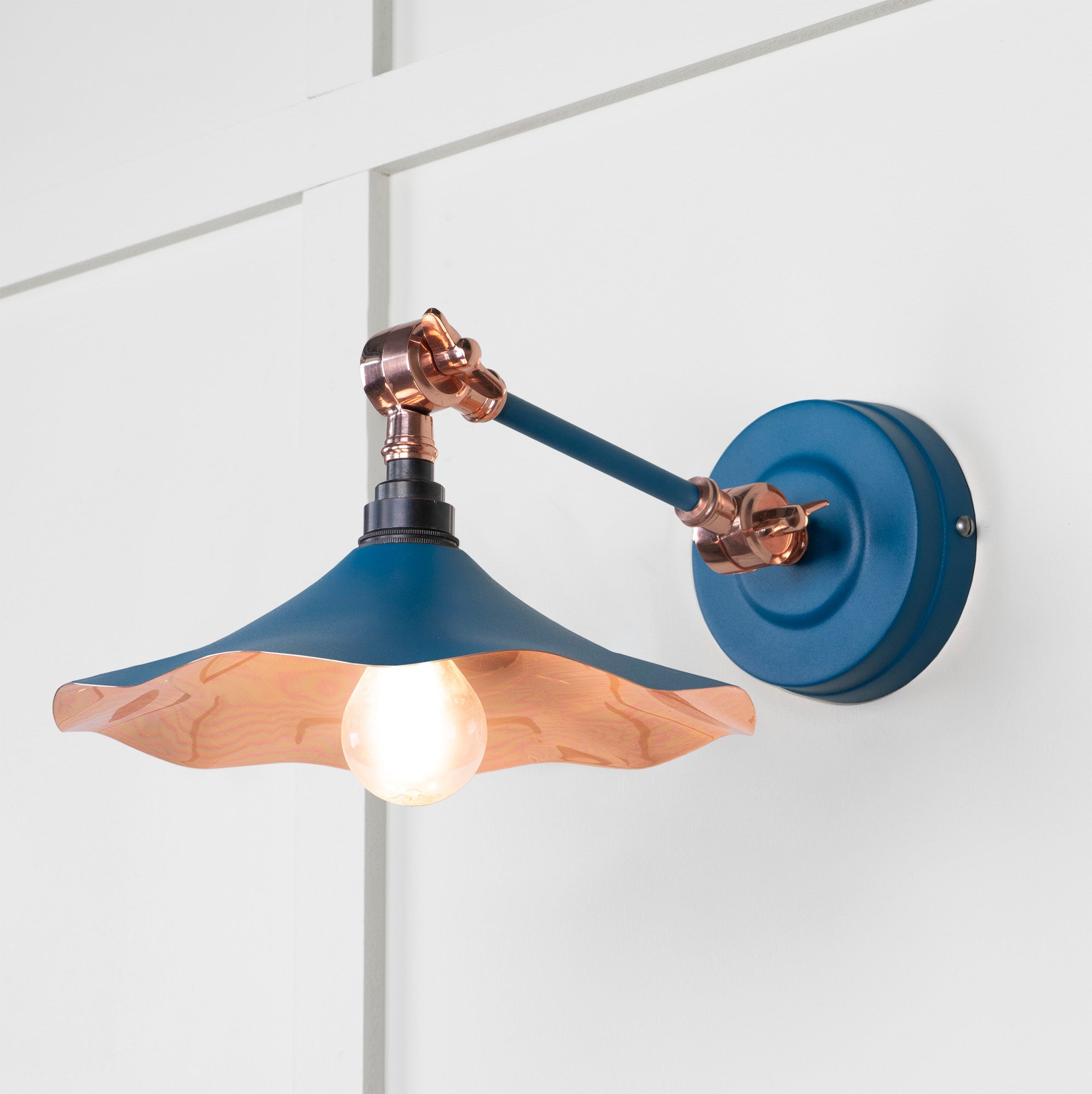 Smooth Copper Flora Wall Light | Smooth Copper Upstream - From the Anvil - EB London
