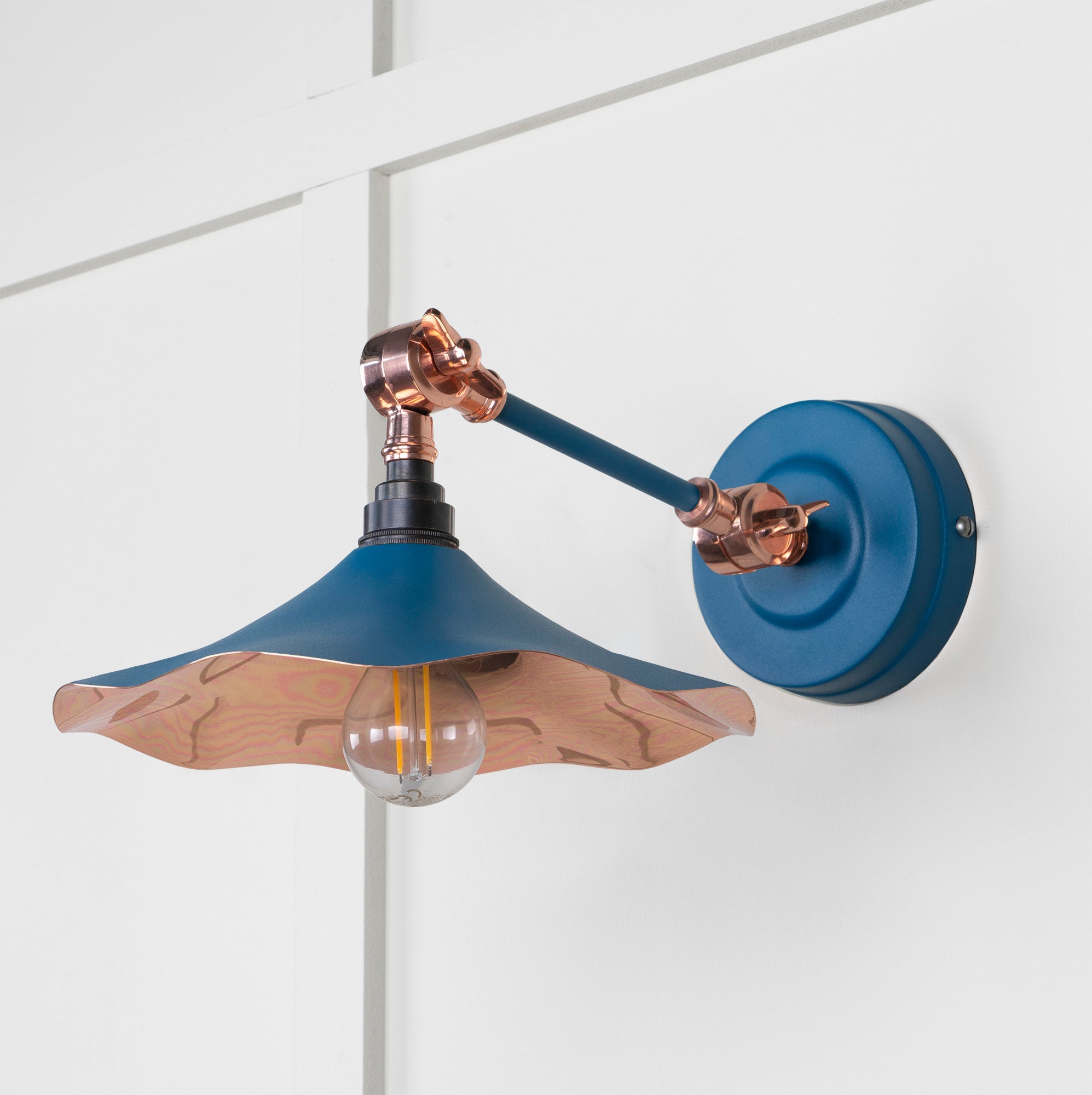 Smooth Copper Flora Wall Light | Smooth Copper Upstream - From the Anvil - EB London