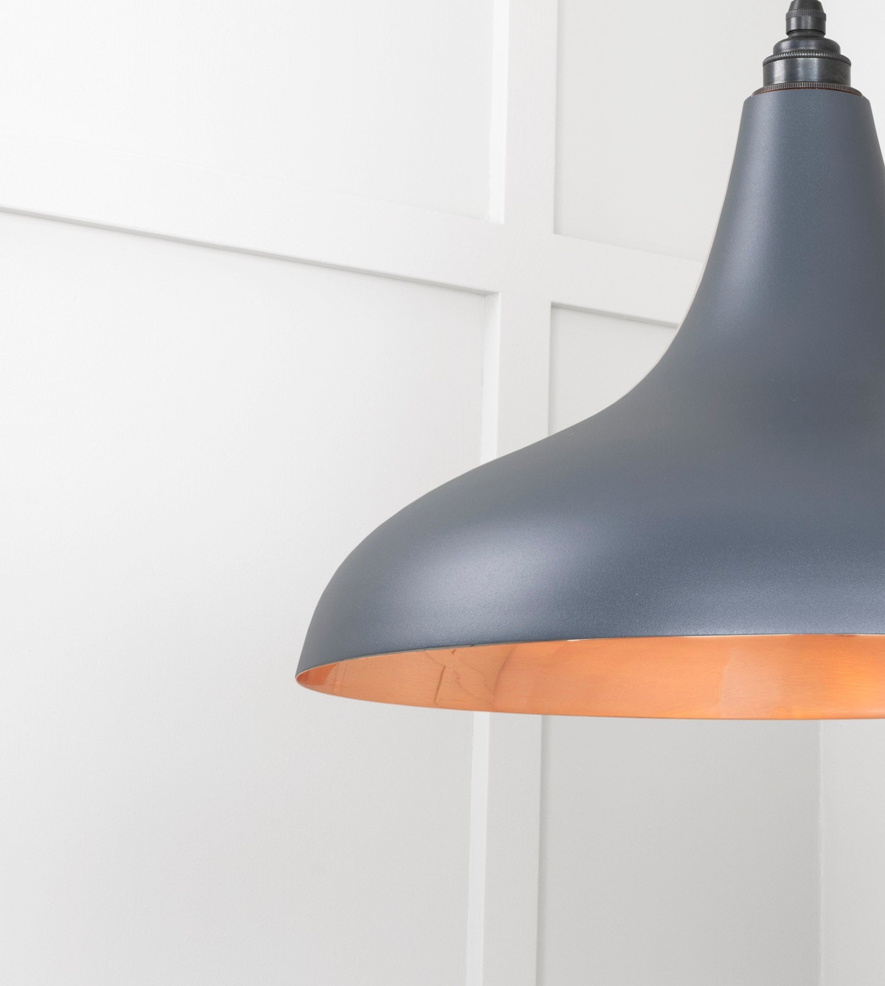 Smooth Copper Frankley Pendant | Slate - From The Anvil - EB London